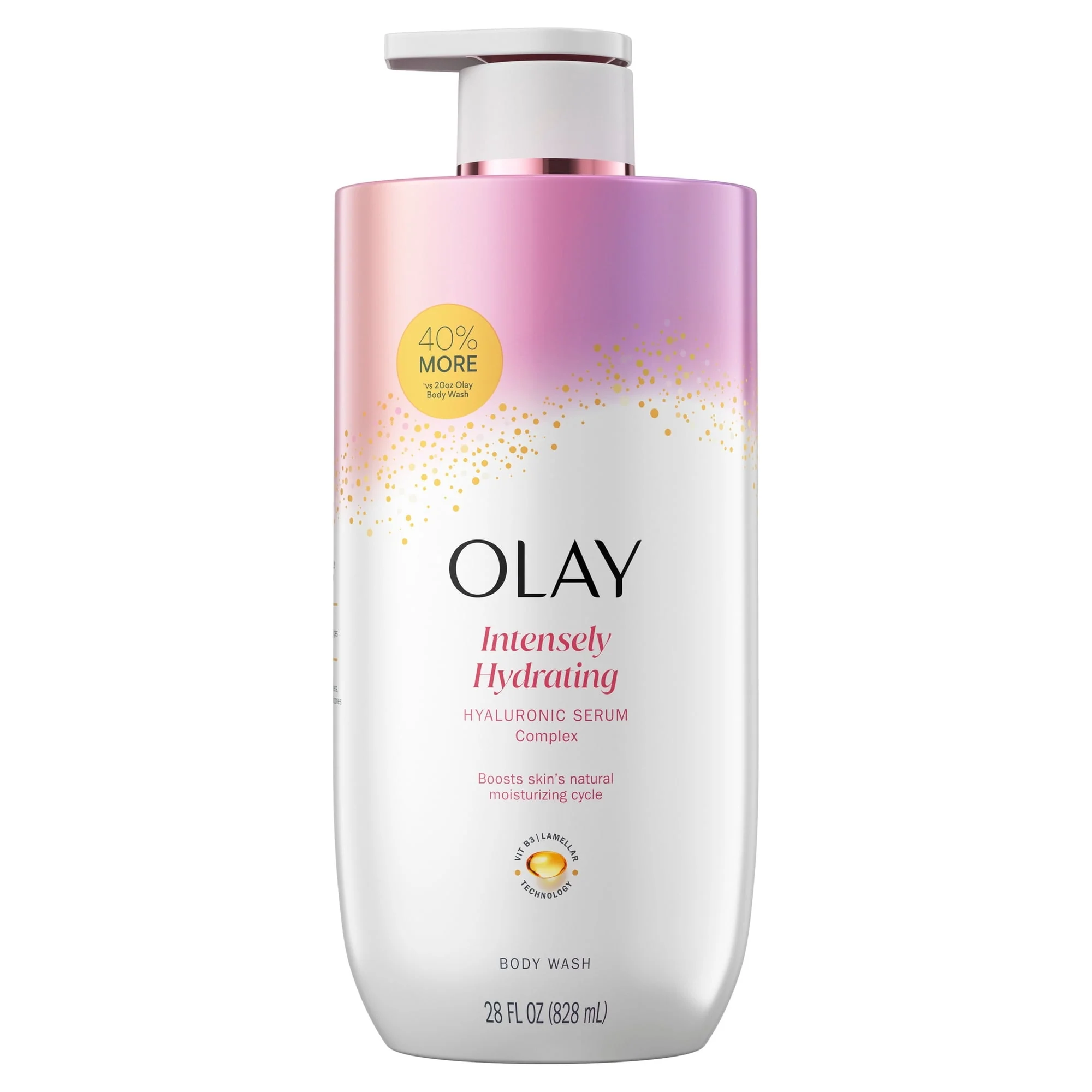 Olay Intensely Hydrating Body Wash with Hyaluronic Serum Complex, 28 oz - Image 7