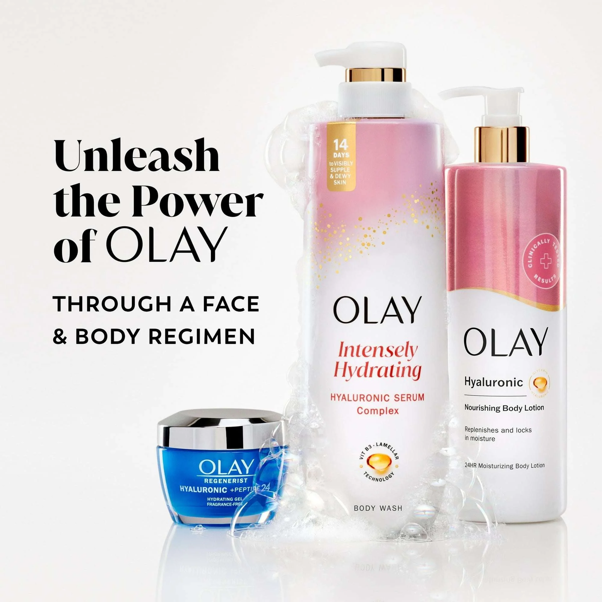 Olay Nourishing Body Wash for women, Hyaluronic Acid, 20 fl oz - Image 8