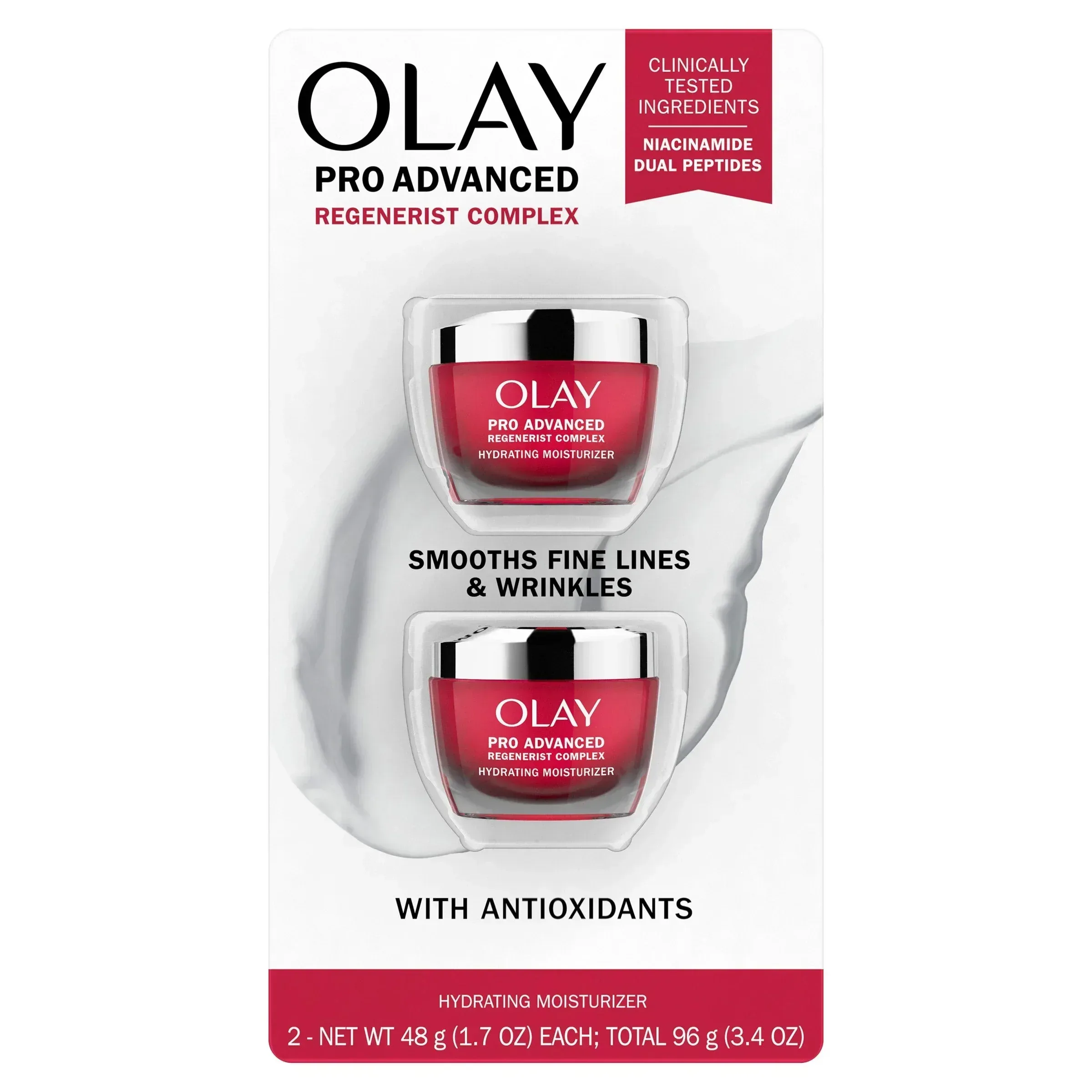 Olay Pro Advanced Regenerist Complex Hydrating Moisturizer, 1.7 oz, 2-pack - Image 3