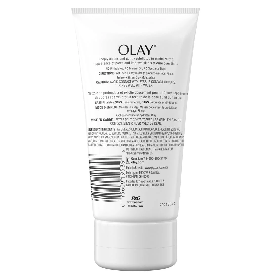 Olay Regenerist Detoxifying Face Wash Pore Scrub, 5.0 fl oz - Image 9