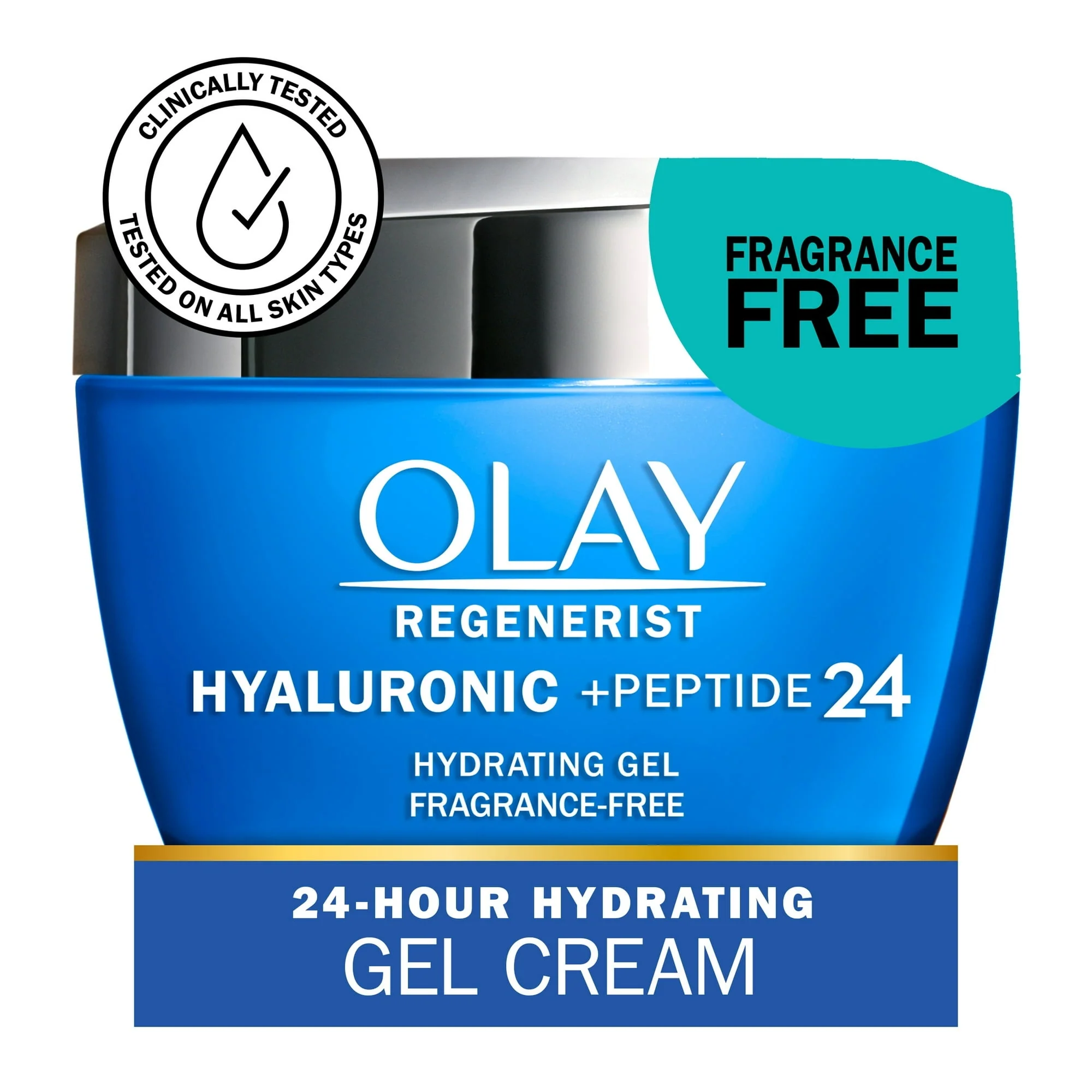 Olay Skin Care Regenerist Hyaluronic Acid + Peptide 24 Gel All Facial Moisturizer, 1.7 oz