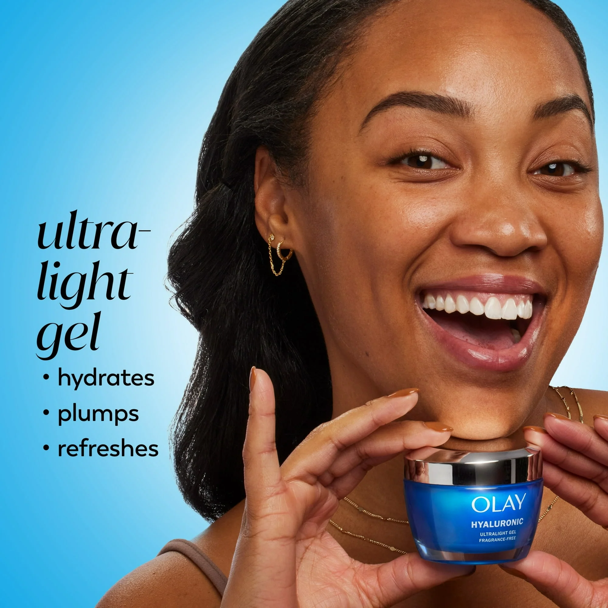 Olay Skin Care Regenerist Hyaluronic Acid + Peptide 24 Gel All Facial Moisturizer, 1.7 oz - Image 2