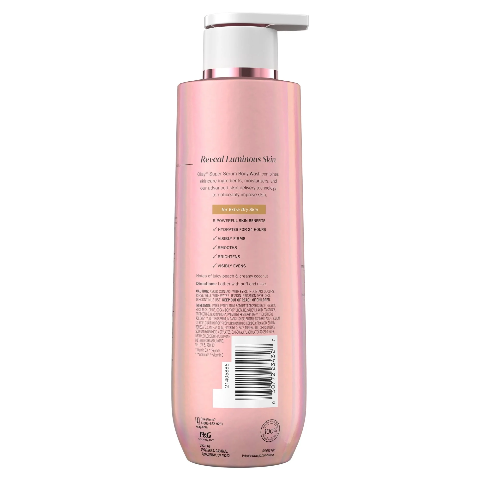 Olay Super Serum Body Wash for Extra Dry Skin, 20 fl oz, Serum Complex for Luminous Skin - Image 12