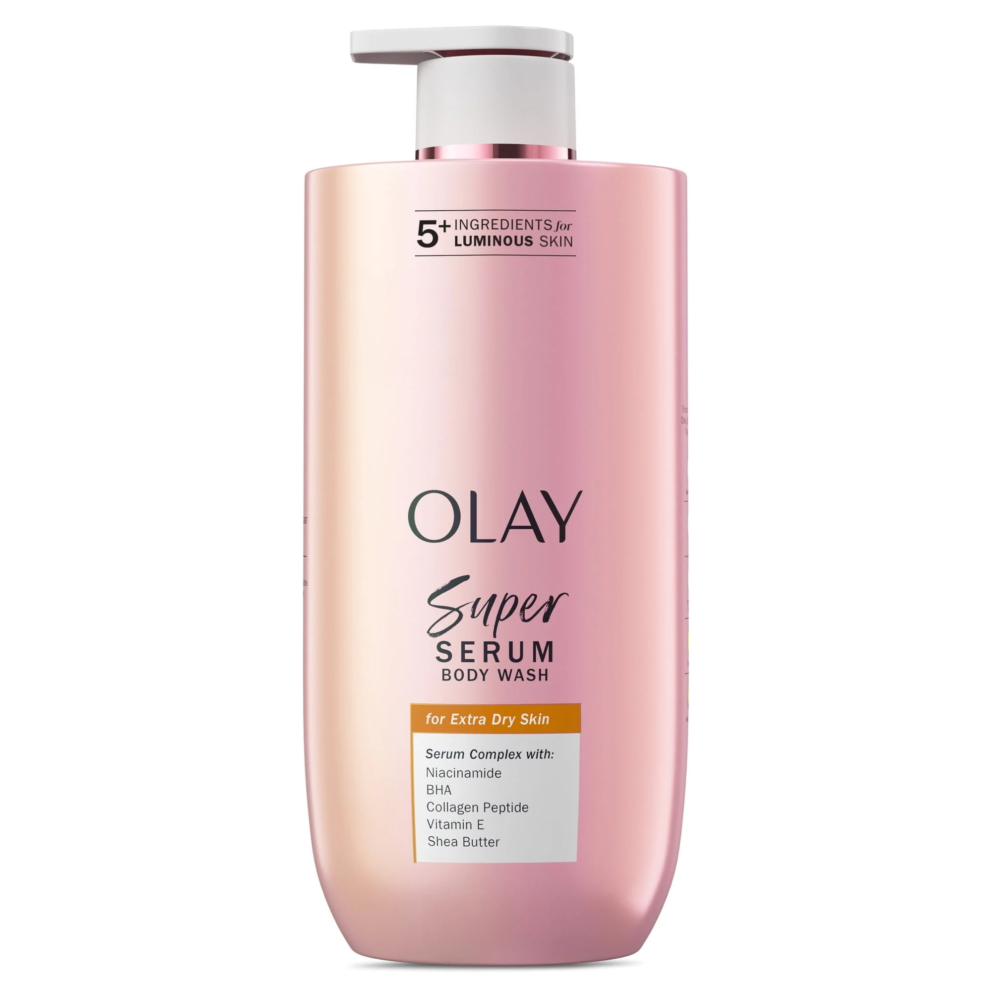 Olay Super Serum Body Wash for Extra Dry Skin, 28 fl oz, Serum Complex for Luminous Skin - Image 13
