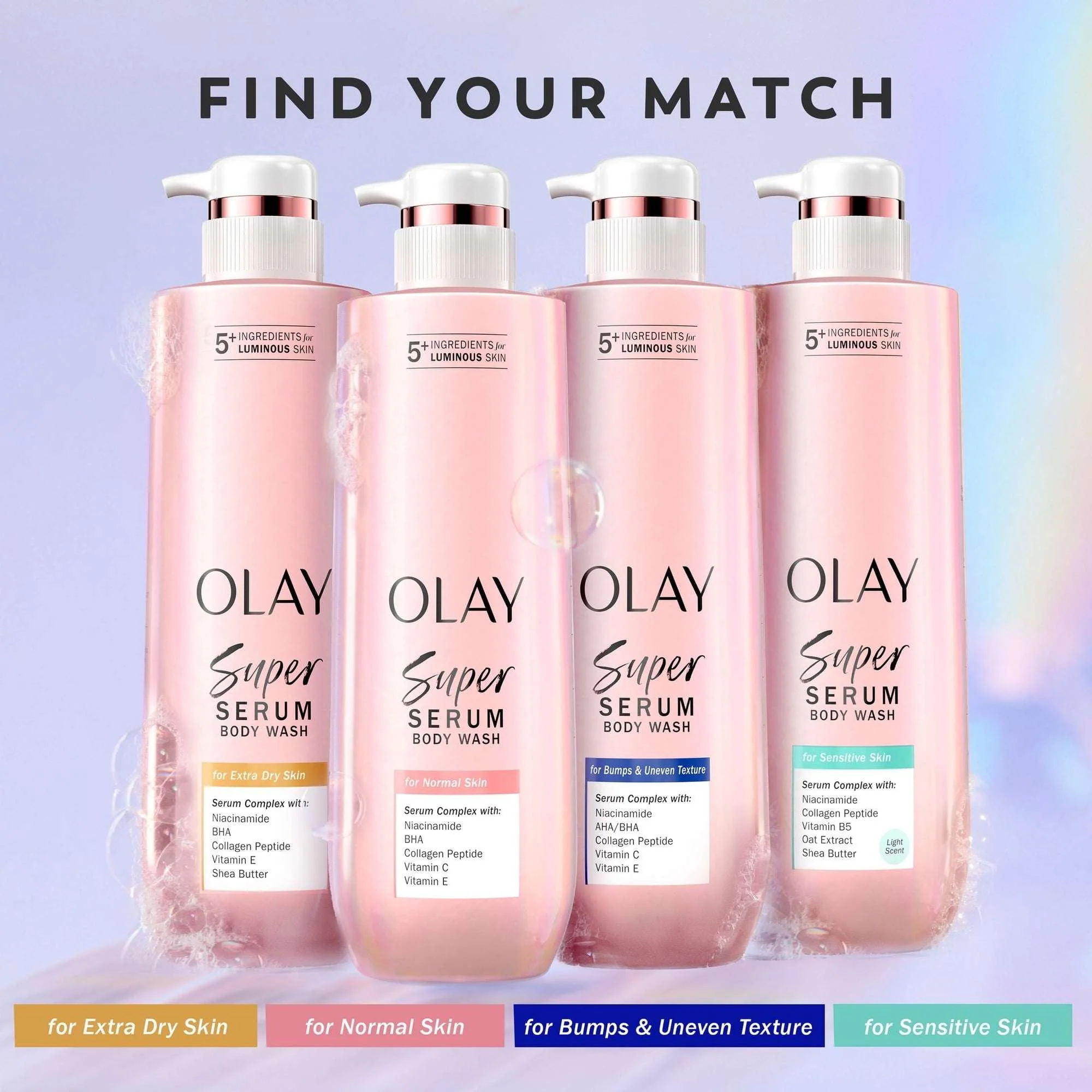 Olay Super Serum Body Wash for Extra Dry Skin, 28 fl oz, Serum Complex for Luminous Skin - Image 8