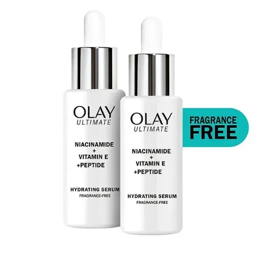 Olay Ultimate Niacinamide + Vitamin E + Peptide 24 Hydrating Serum, 1.3 fl. oz., 2 pk. - Image 2