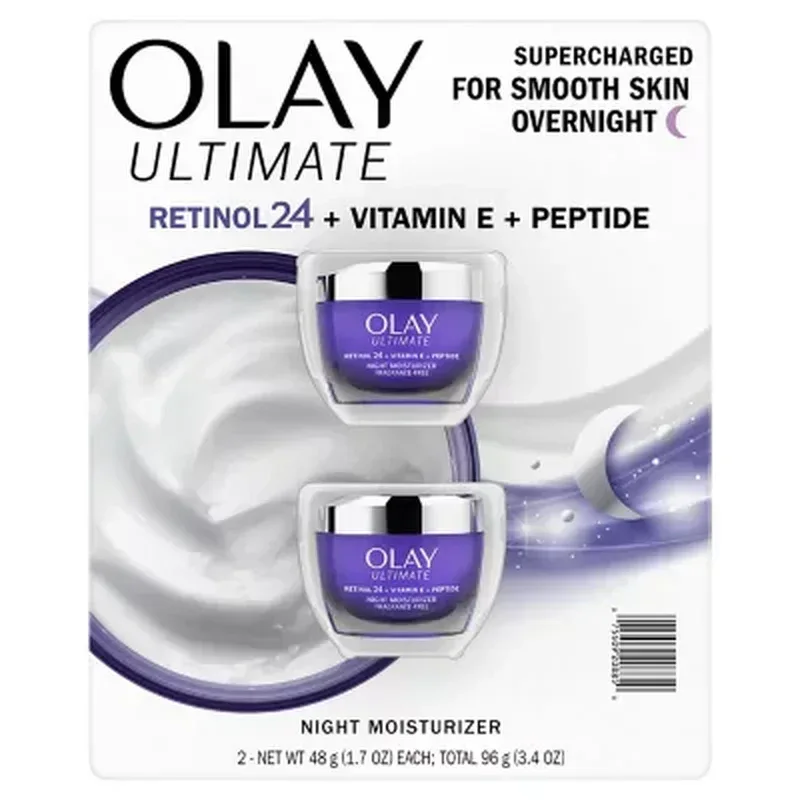Olay Ultimate Retinol 24 + Vitamin E + Peptide Night Moisturizer (1.7 Oz., 2 Pk.) - Image 2