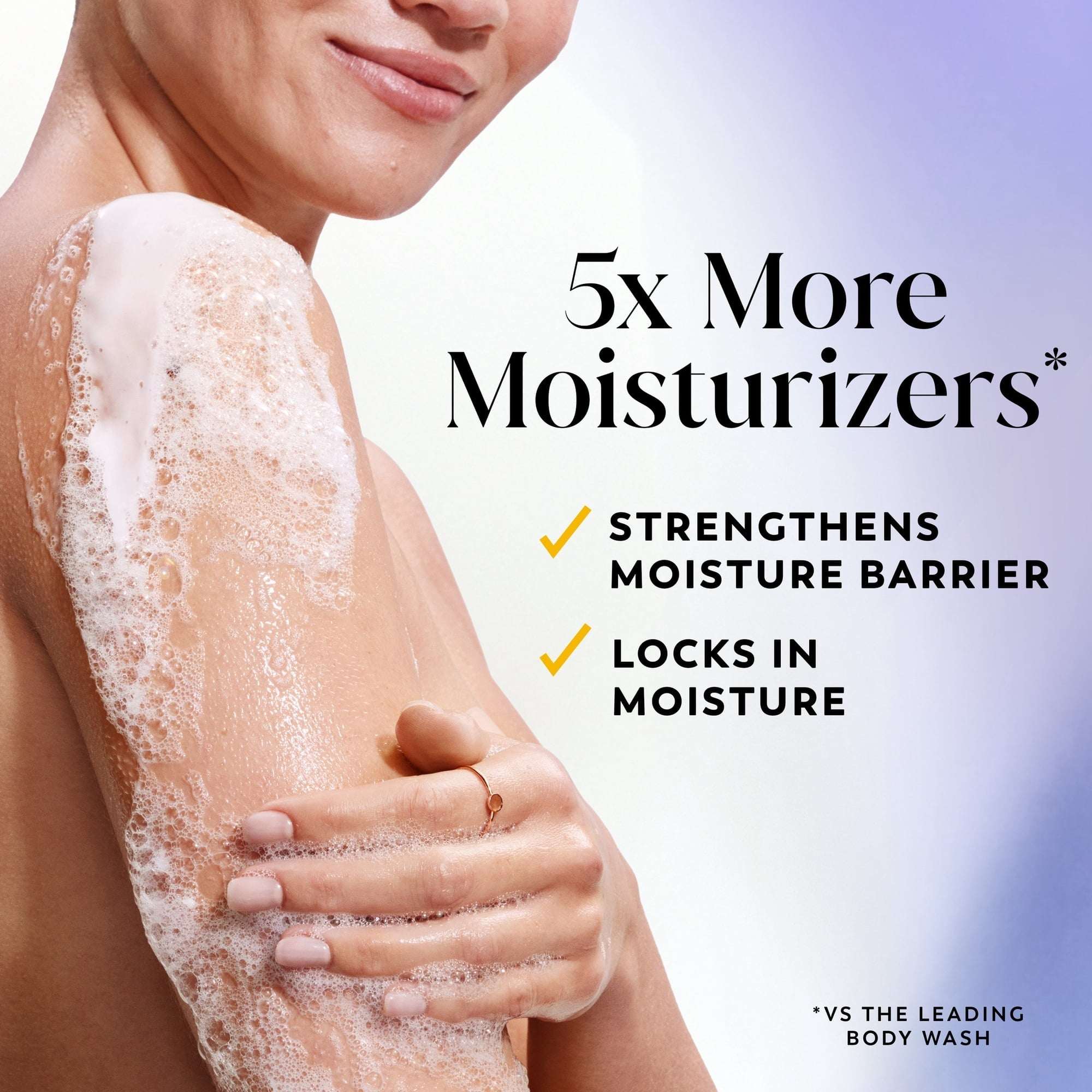 Olay Ultra Moisture Exfoliating Body Wash, Vitamin B3 and Hyaluronic Blend, 35oz - Image 5