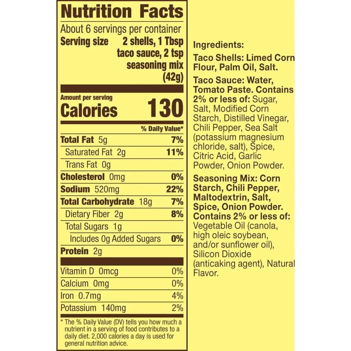 Old El Paso Crunchy Taco Dinner Kit, Easy Meal Prep, 12 Count, 8.8 oz - Image 13