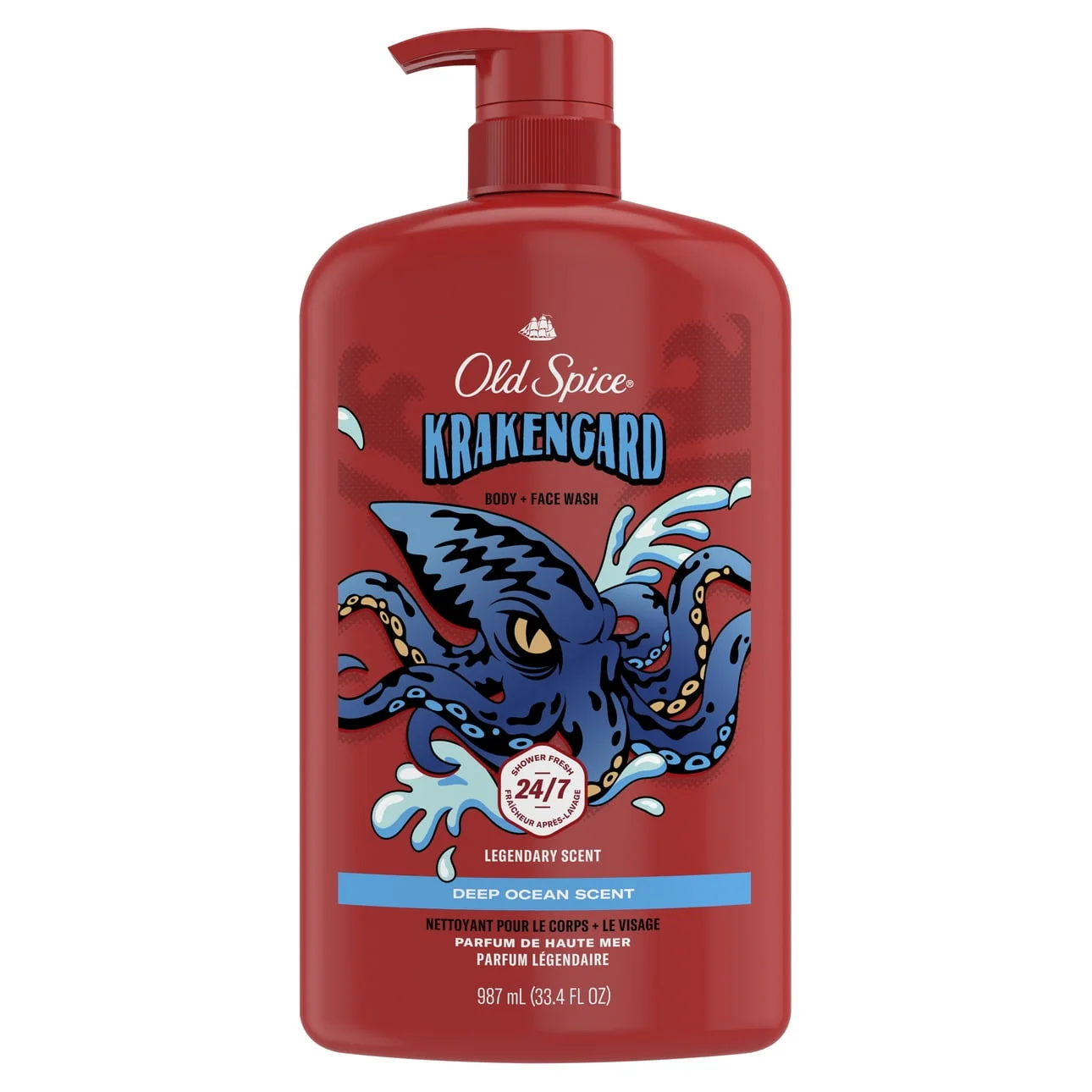 Old Spice Body Wash for Men, Krakengard 2 in 1 with Lasting Scent, 33.4oz - Image 10