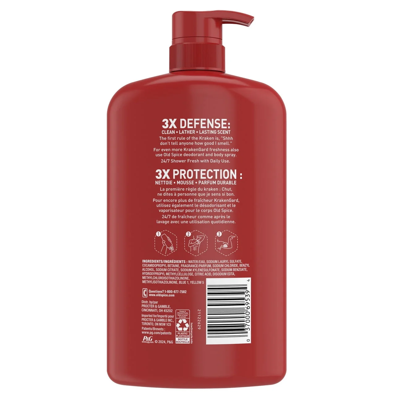 Old Spice Body Wash for Men, Krakengard 2 in 1 with Lasting Scent, 33.4oz - Image 11