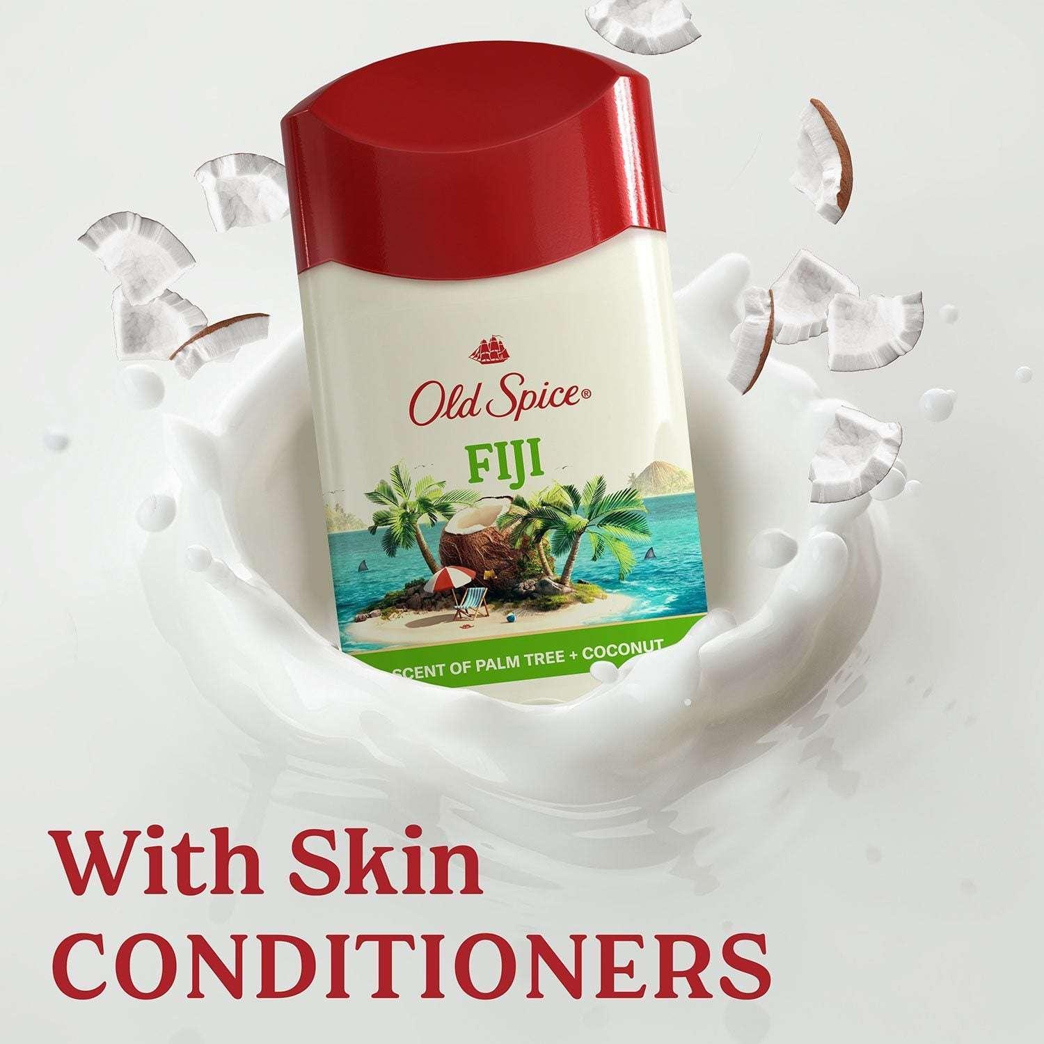 Old Spice Fiji Antiperspirant Deodorant, Palm Tree + Coconut, 2.6 oz., 4 pk. - Image 7