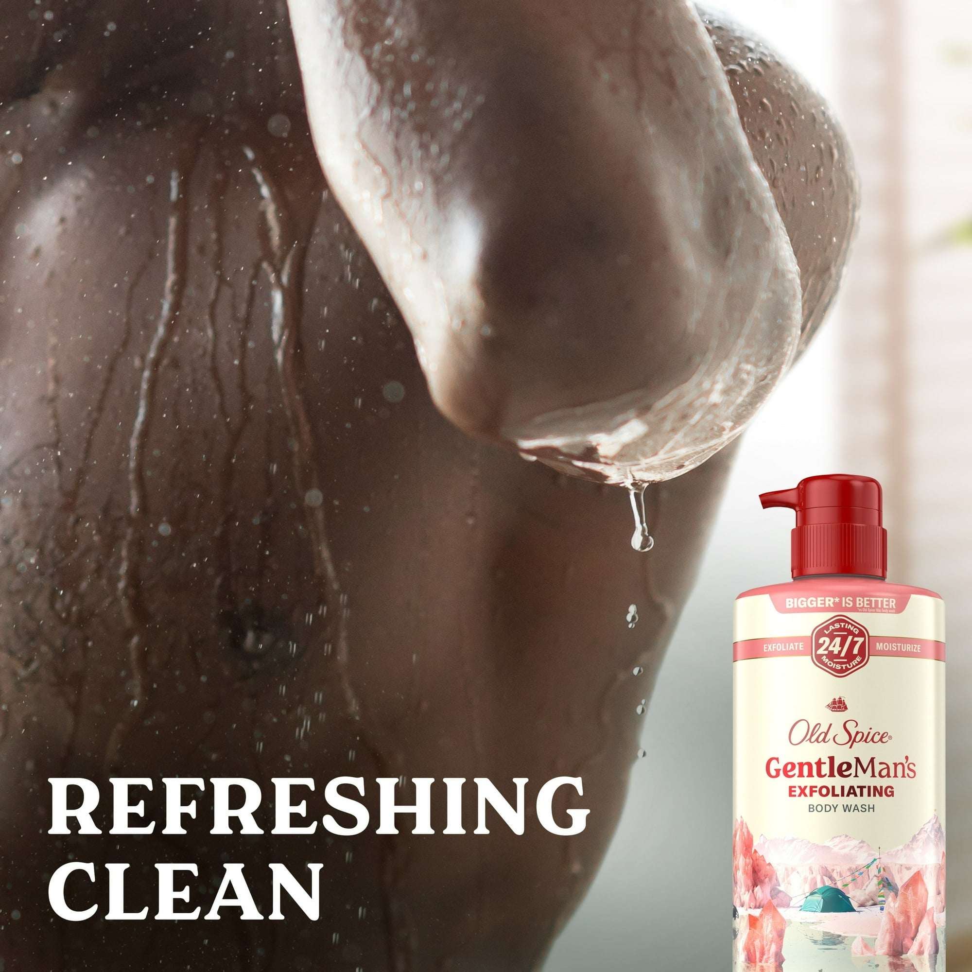 Old Spice Men's Body Wash for Men, Himalayan Sea Salt , 24/7 Shower Fresh, 18 oz, Exfoliation + Moisturization, 26oz - Image 7