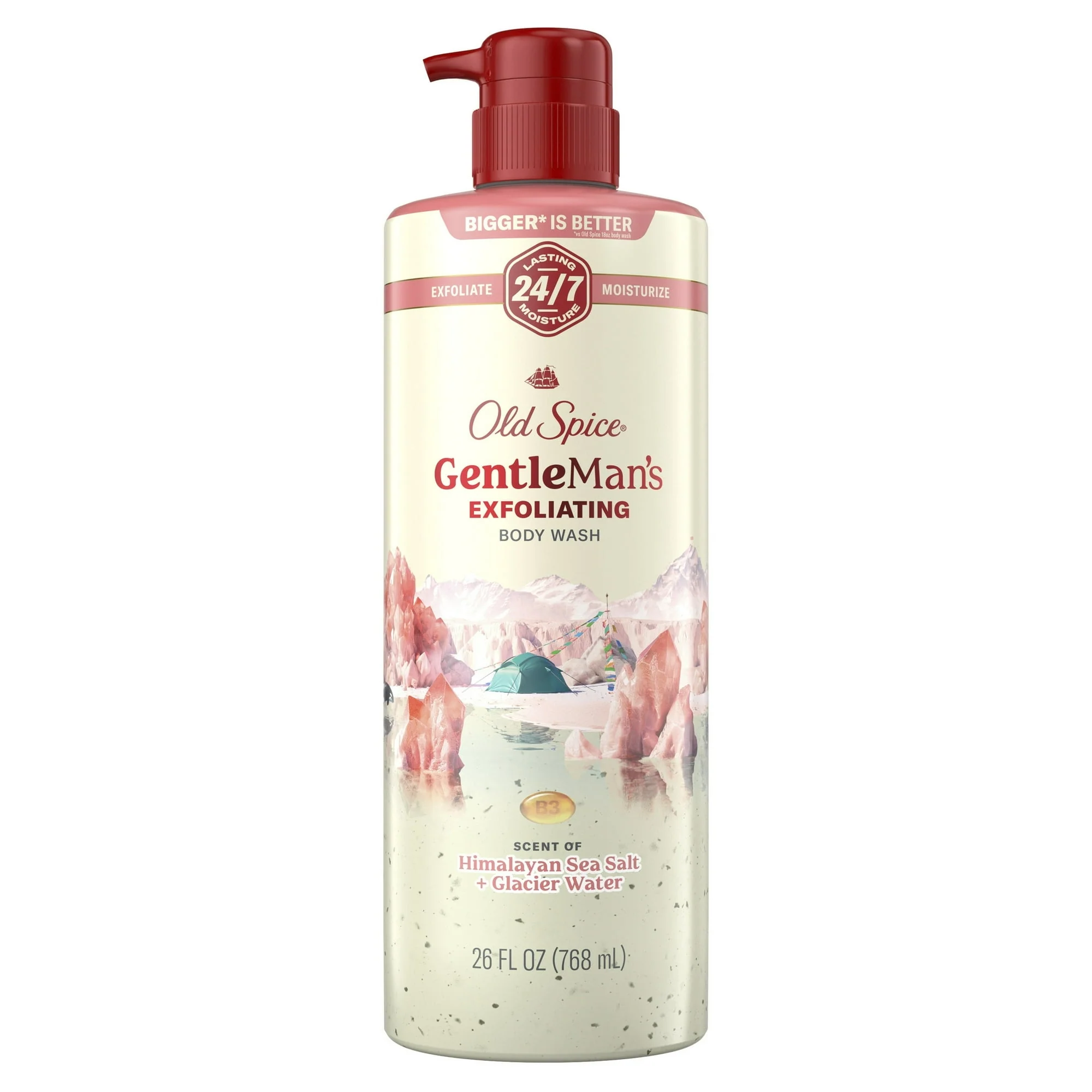 Old Spice Men's Body Wash for Men, Himalayan Sea Salt , 24/7 Shower Fresh, 18 oz, Exfoliation + Moisturization, 26oz - Image 8