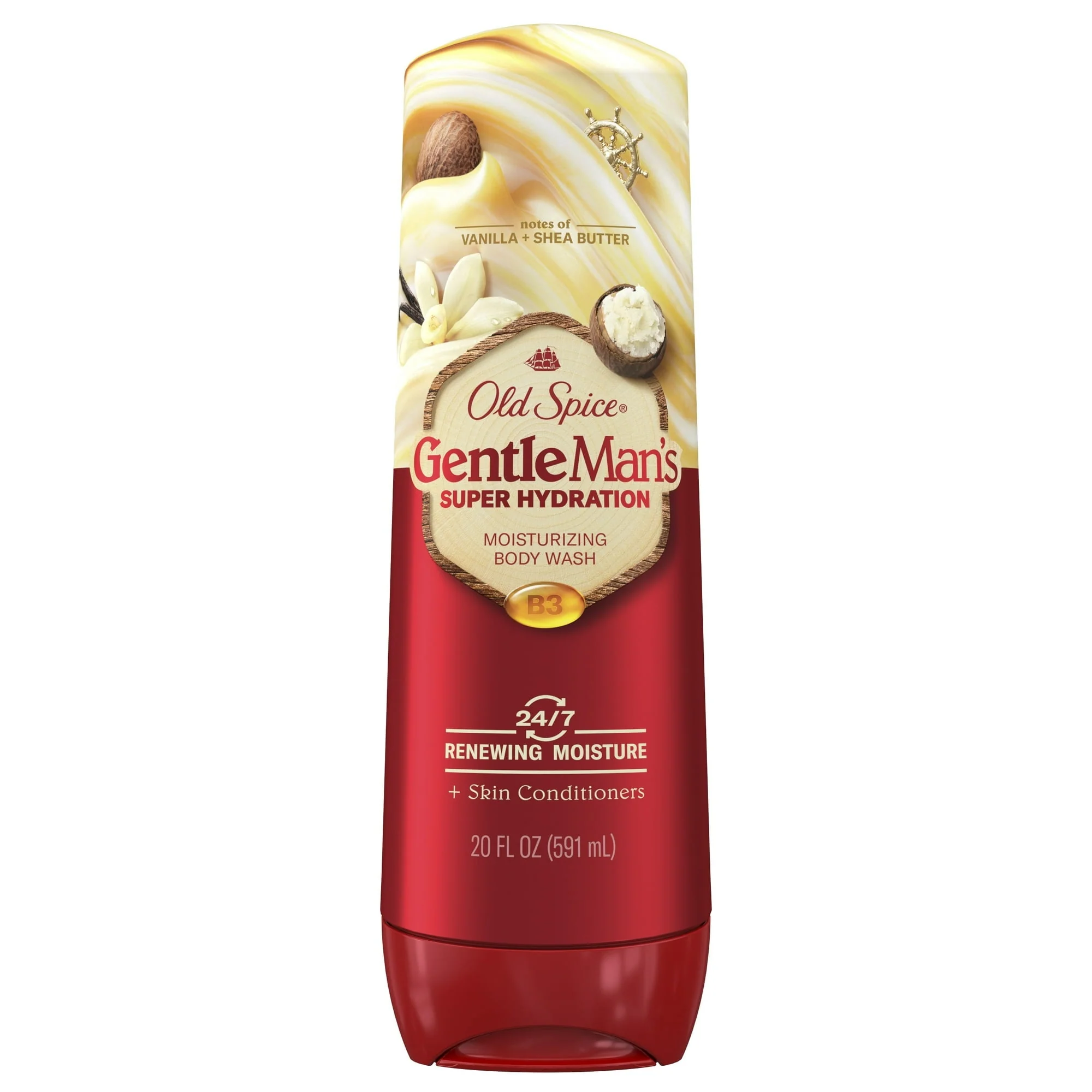 Old Spice Super Hydration Body Wash for Men, Gentleman's Blend, Vanilla + Shea, 20 fl oz - Image 9