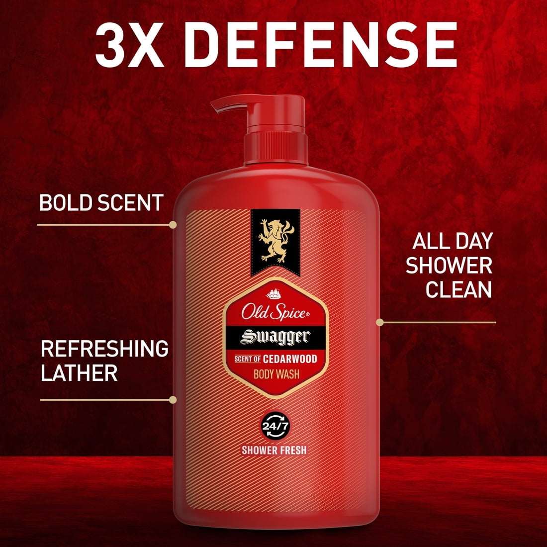 Old Spice Swagger, Body Wash for Men, 33.4 fl oz - Image 8
