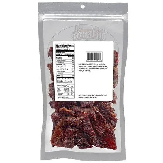 Old Trapper Beef Jerky, Peppered, 10 oz - Image 2