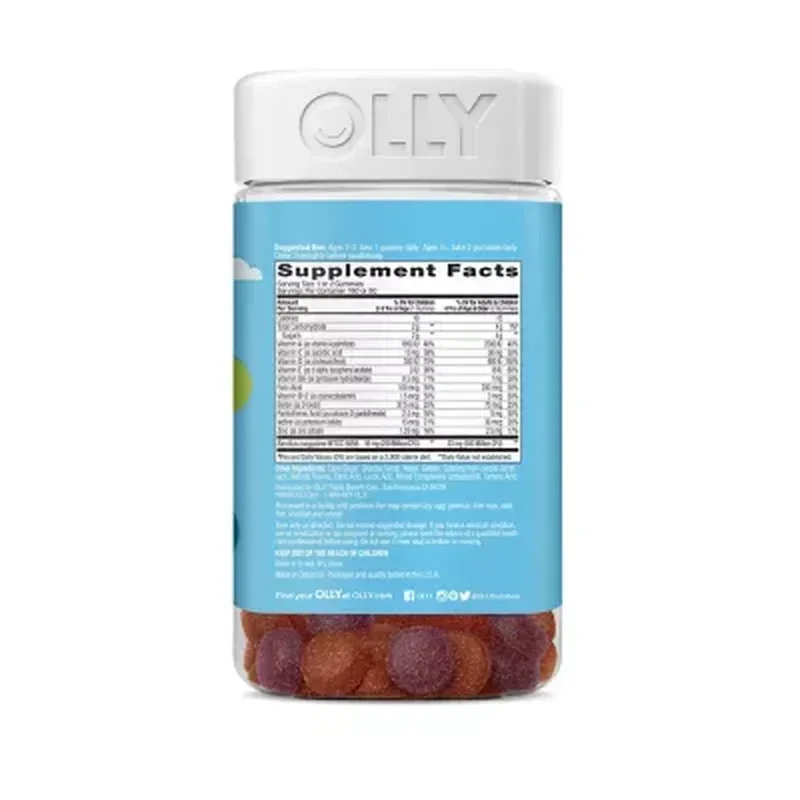 OLLY Kids Multivitamin + Probiotic Gummy, Berry (160 Ct.) - Image 8