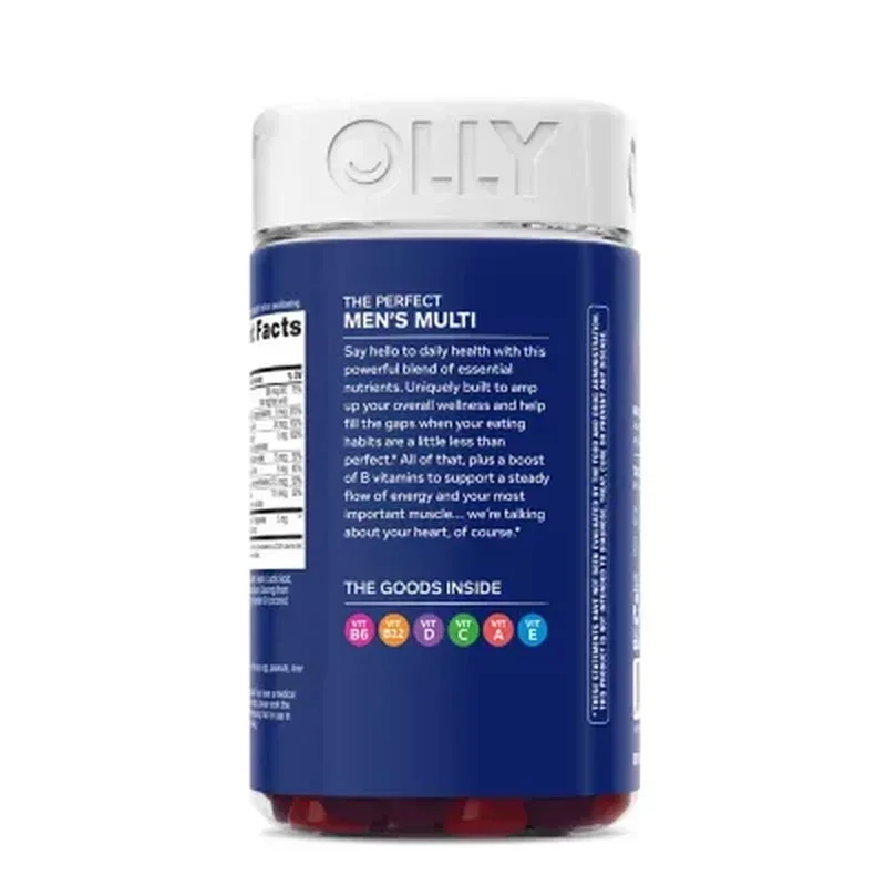 OLLY Men’s Multivitamin Gummy, Blackberry Flavor, 200 Count - Image 2
