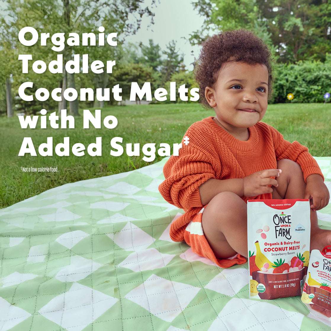 Once Upon a Farm Organic Coconut Melts, Strawberry Banana, 1oz Bag - Image 4