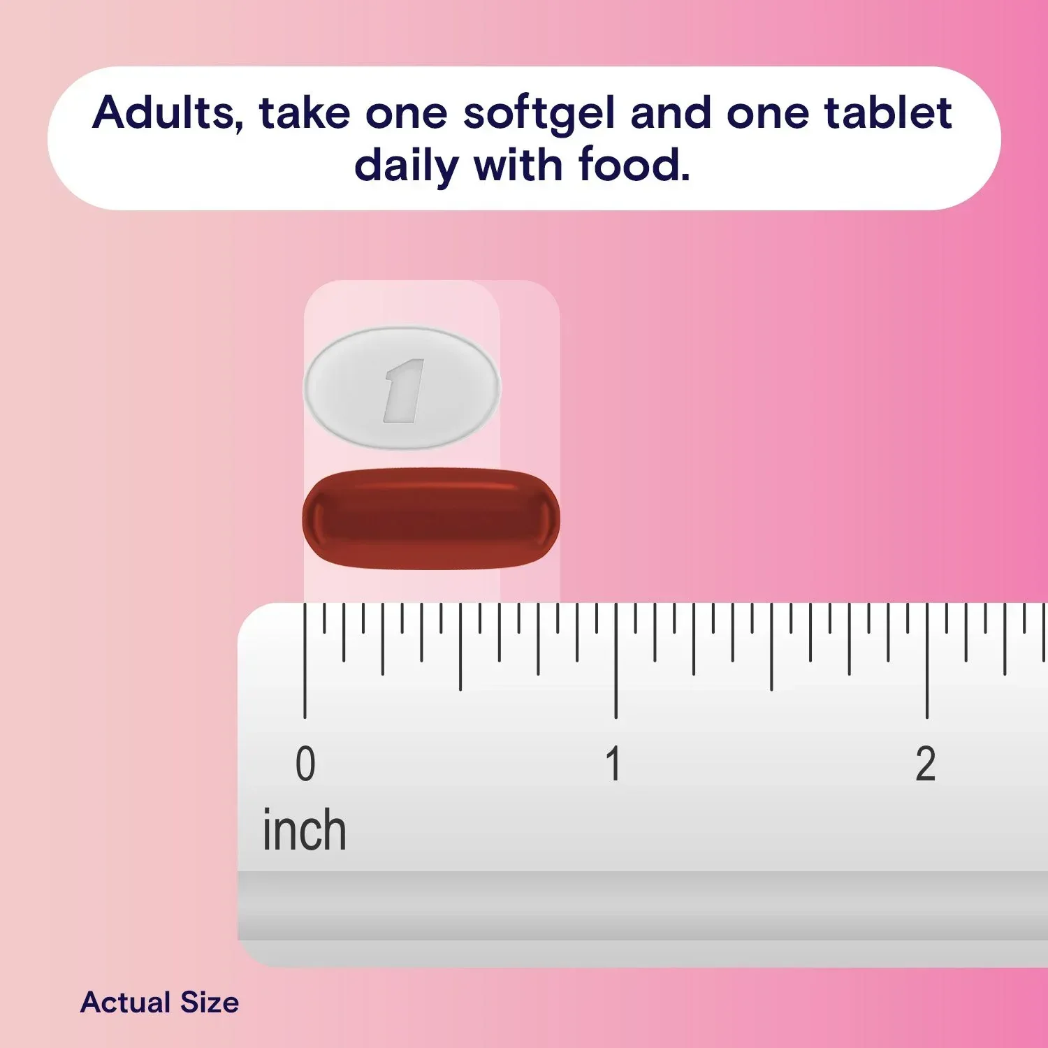 One A Day Women's Prenatal Advanced Mulitvitamins Softgels & Prenatal Choline Tablets 2 pk., 90 ct. - Image 3
