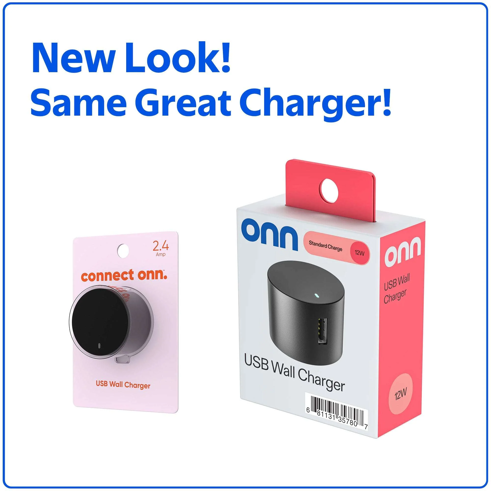 onn 12W Single USB-A Port Wall Charger, Foldable Plug, Black - Compatible with iPhone, Samsung Galaxy, Note, Pixel Devices iPad Pro, & More - Image 5