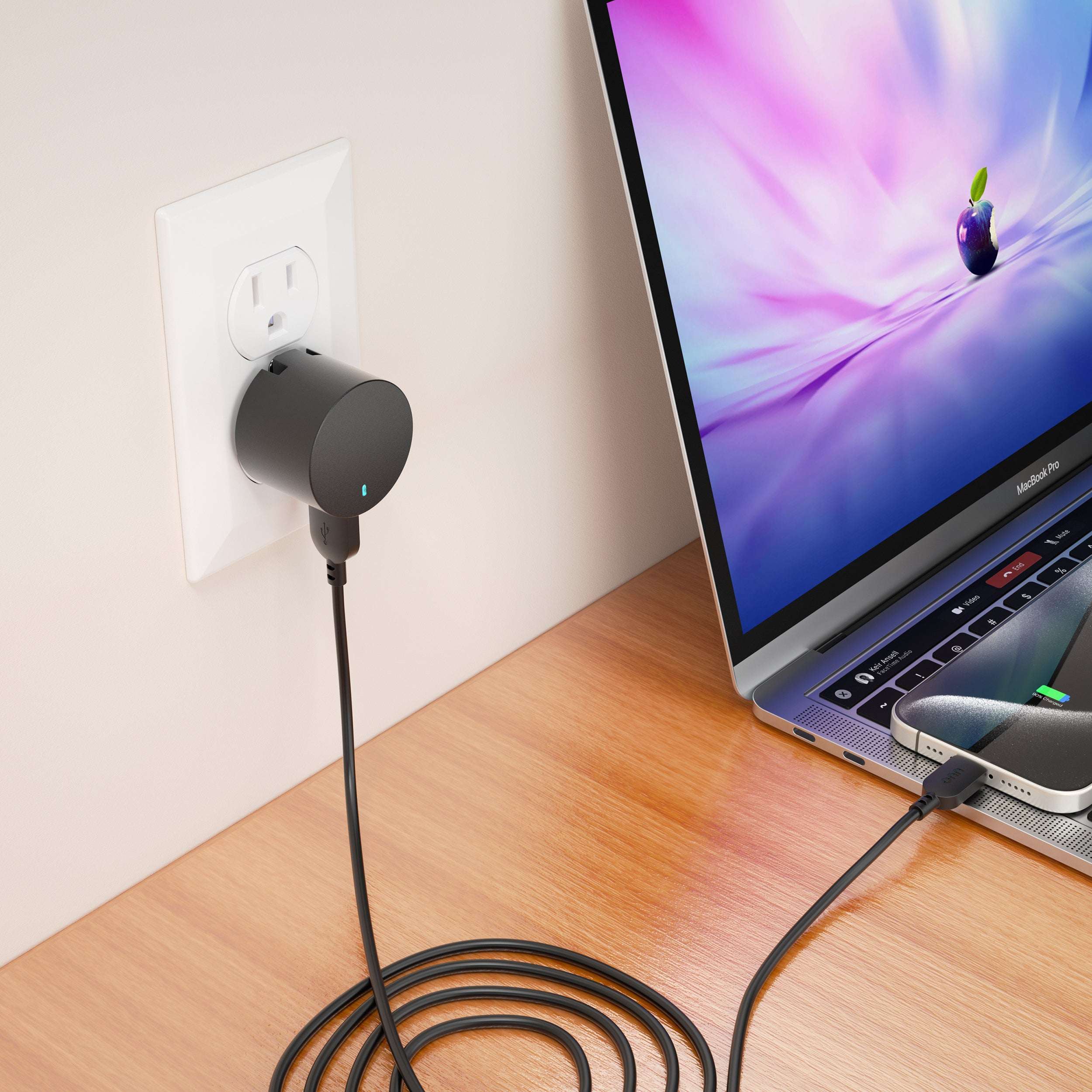 onn 12W Single USB-A Port Wall Charger, Foldable Plug, Black - Compatible with iPhone, Samsung Galaxy, Note, Pixel Devices iPad Pro, & More - Image 8