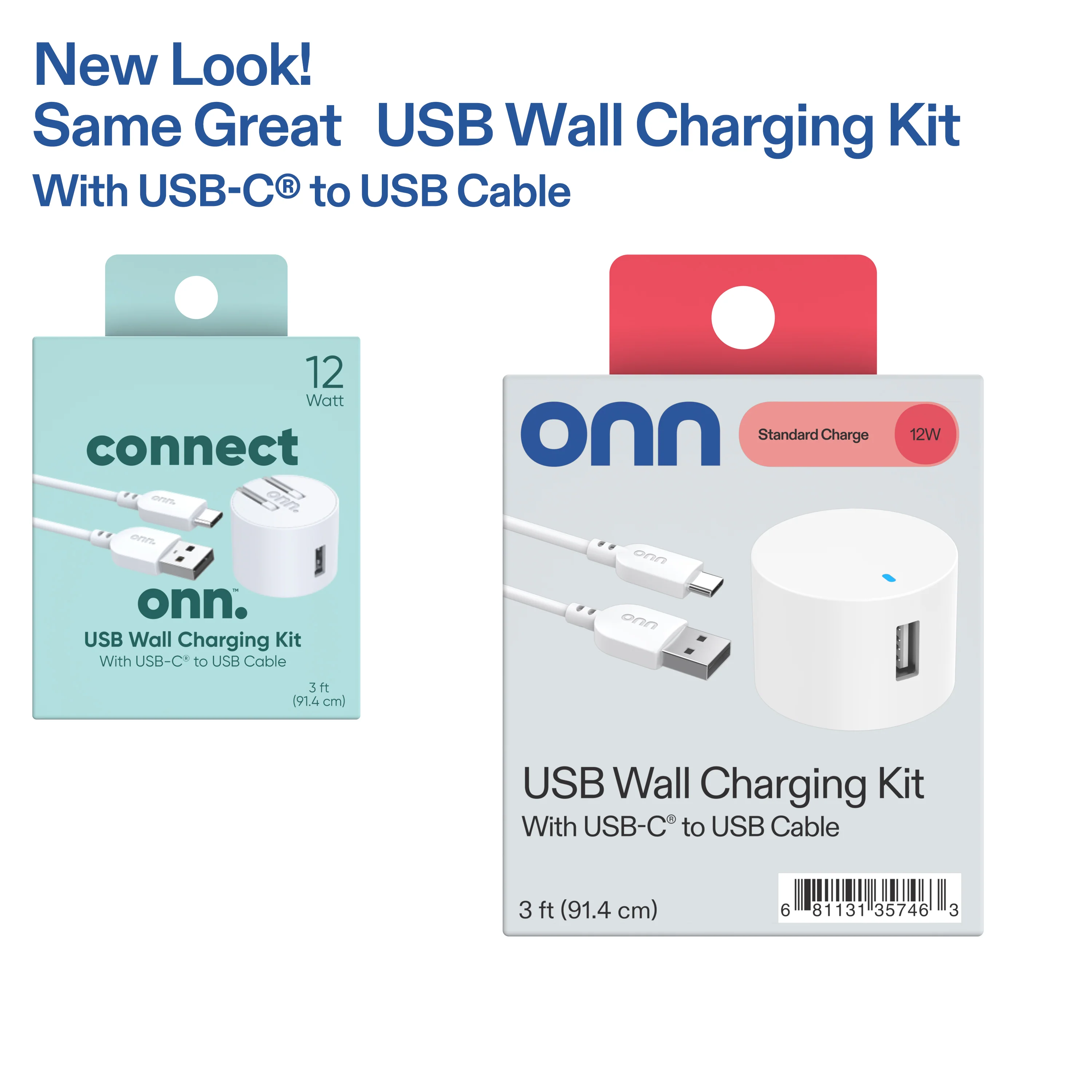 onn 12W Single USB-A Port Wall Charger with 3ft USB-C to USB Cable, Foldable Plug, White - Compatible with iPhone 17/16/15 Series, Samsung Galaxy, Google Pixel, and more - Image 9