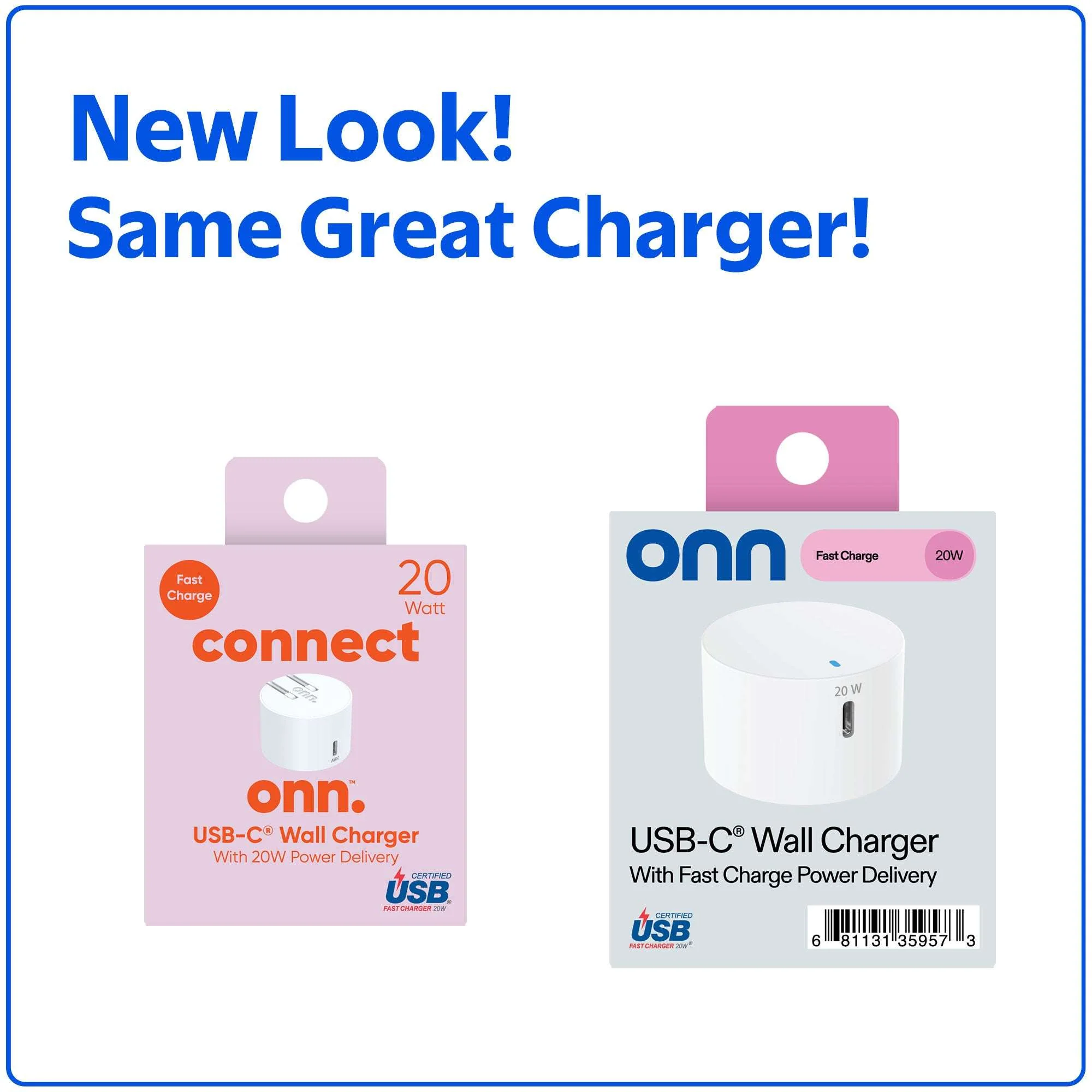 onn 20W Single USB-C Port Wall Charger, Fast Charging, USB-IF Certified, Foldable Plug, White - Compatible with iPhone 17/16/15 Series, Samsung Galaxy, Note, Pixel Devices iPad Pro, & More - Image 6