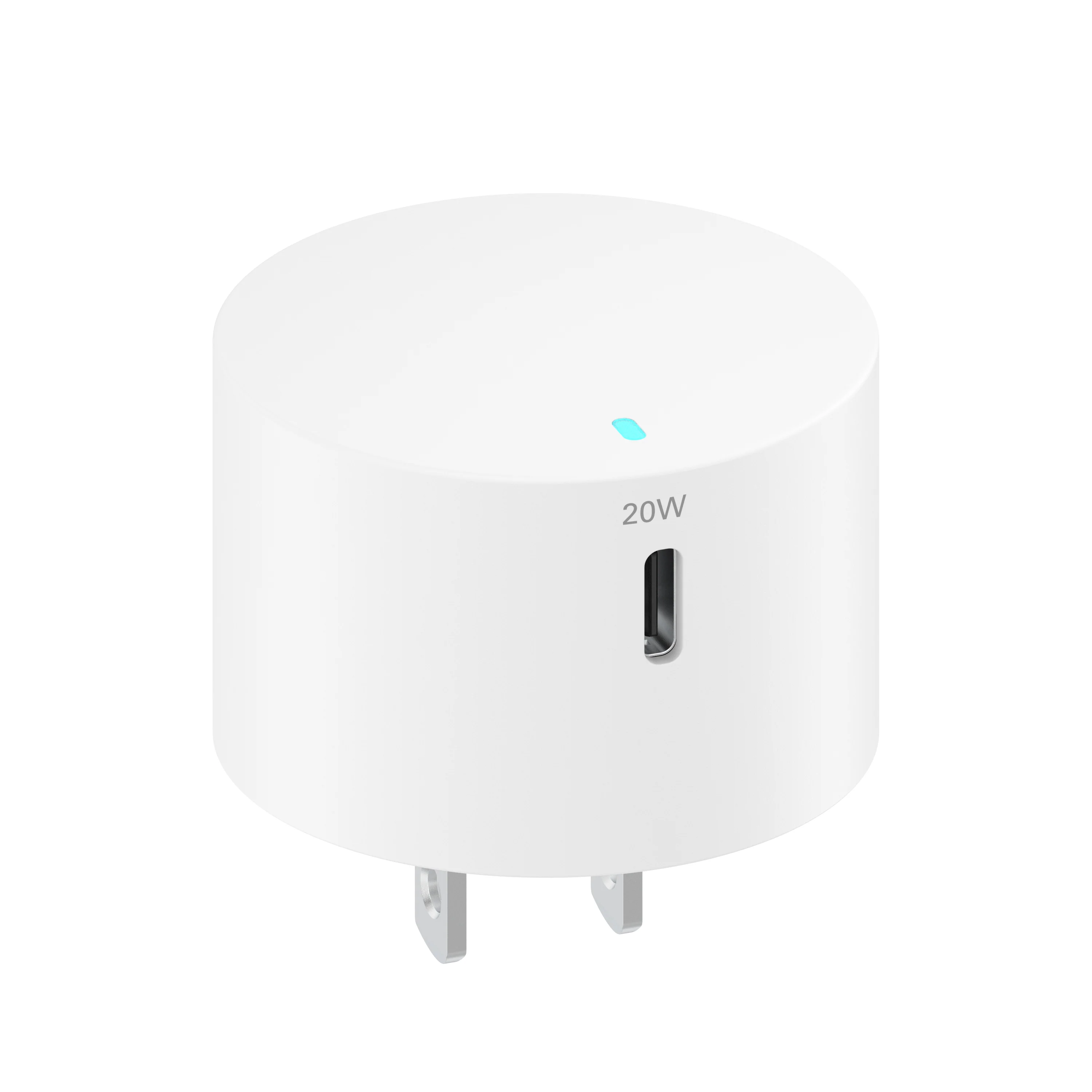 onn 20W Single USB-C Port Wall Charger with 3ft C-C Cable, Fast Charging, USB-IF Certified,Foldable Plug, White - Compatible with iPhone 17/16/15 Series, Galaxy, Note, Pixel, iPad Pro, & More - Image 2