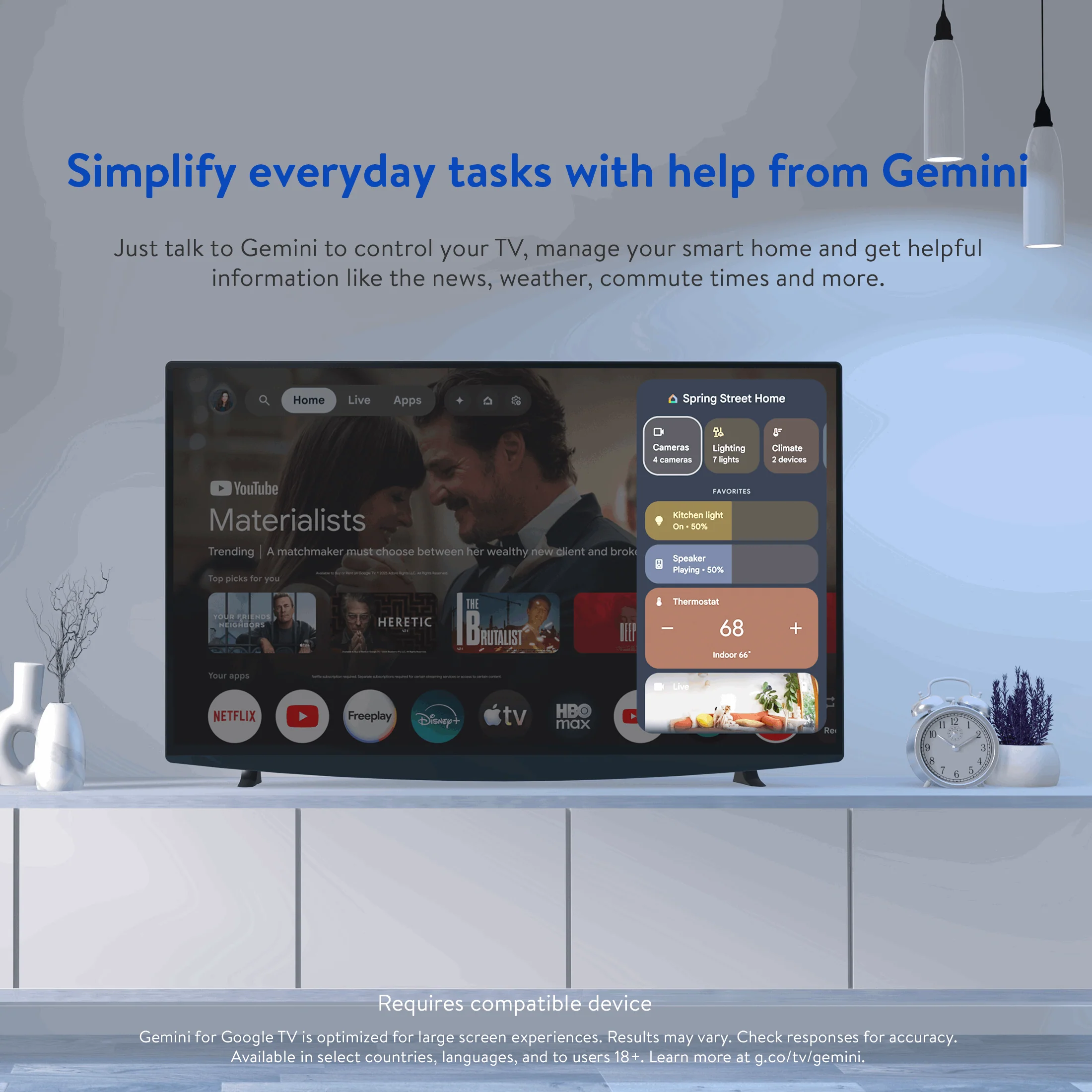 onn 4K Pro Streaming Device, Google TV with Gemini (NEW 2026 Model) - Ultra-fast Streaming, Stunning 4K UHD, 32GB Storage, 3GB RAM, Dolby Vision & Atmos, Find My Remote with Backlight, Ethernet Port - Image 6