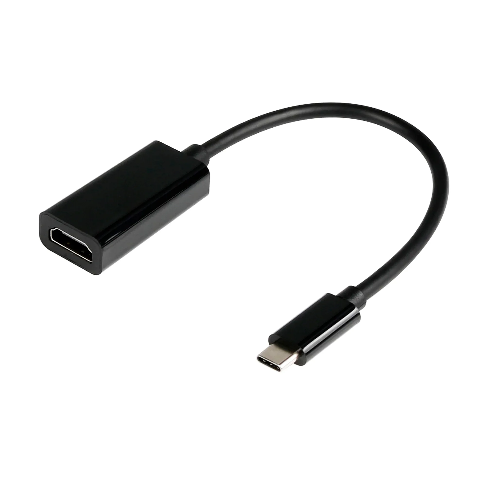 onn 6" USB-C to HDMI Adapter, Black - Image 7