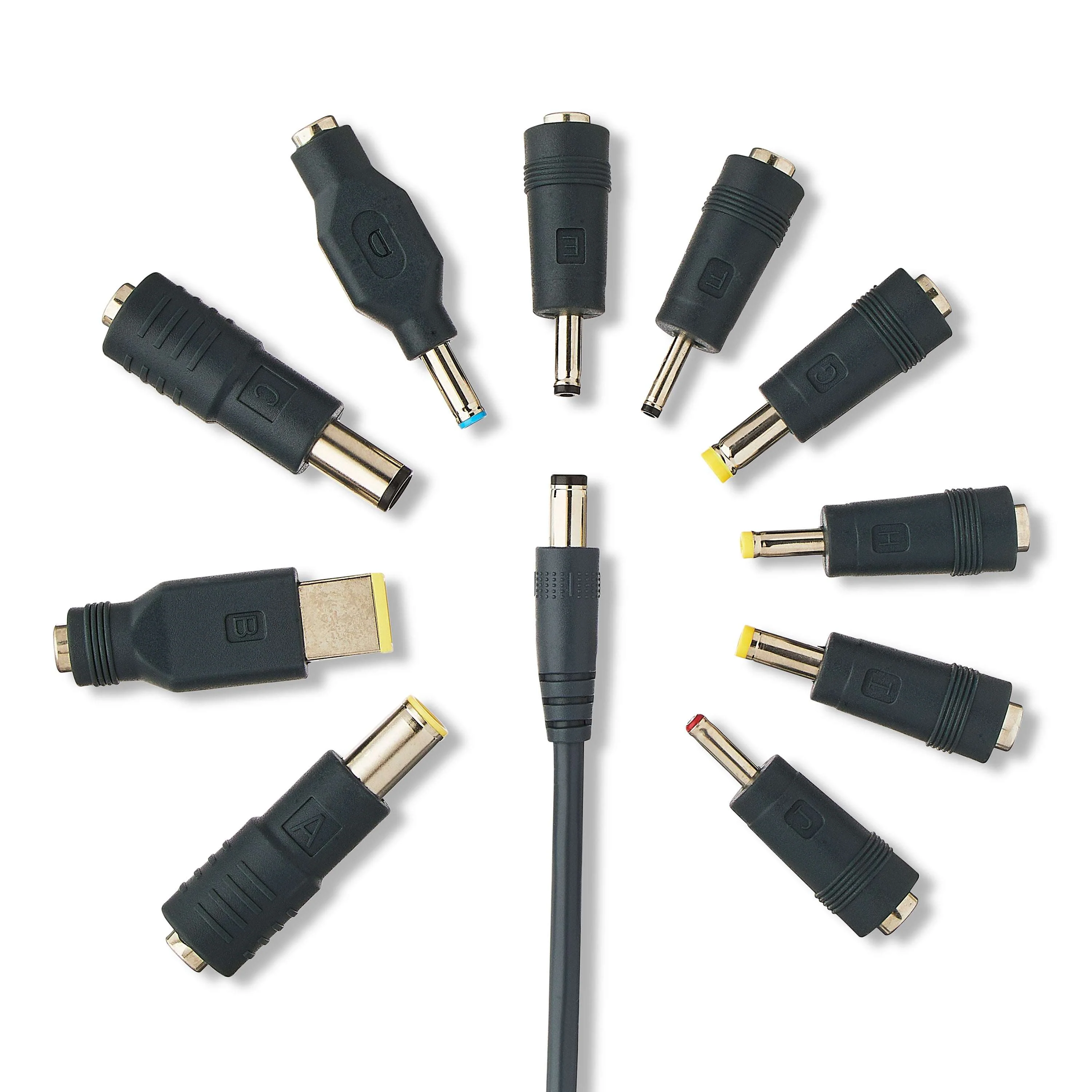 onn 65W Laptop Charger with 10 Interchangeable Tips, 10ft Power Cord, for HP, Dell, Lenovo, Grey - Image 3