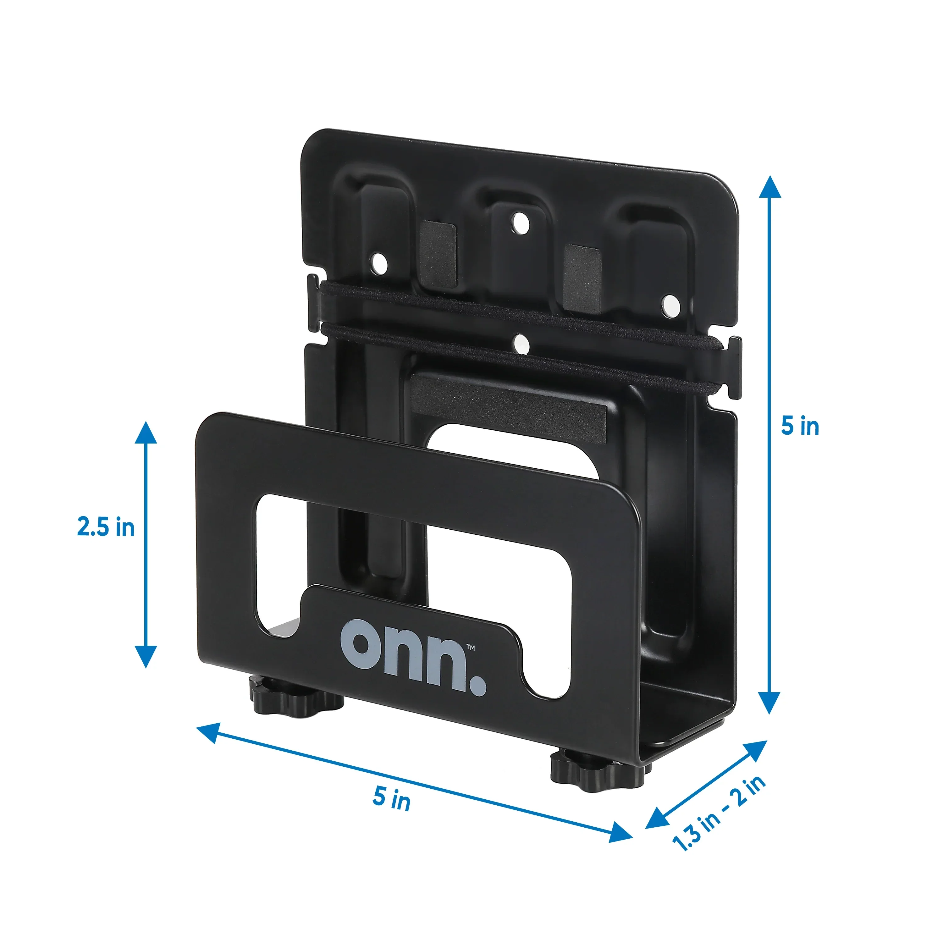 Onn Adjustable Wall Mount for most Streaming Devices, Black - Image 2