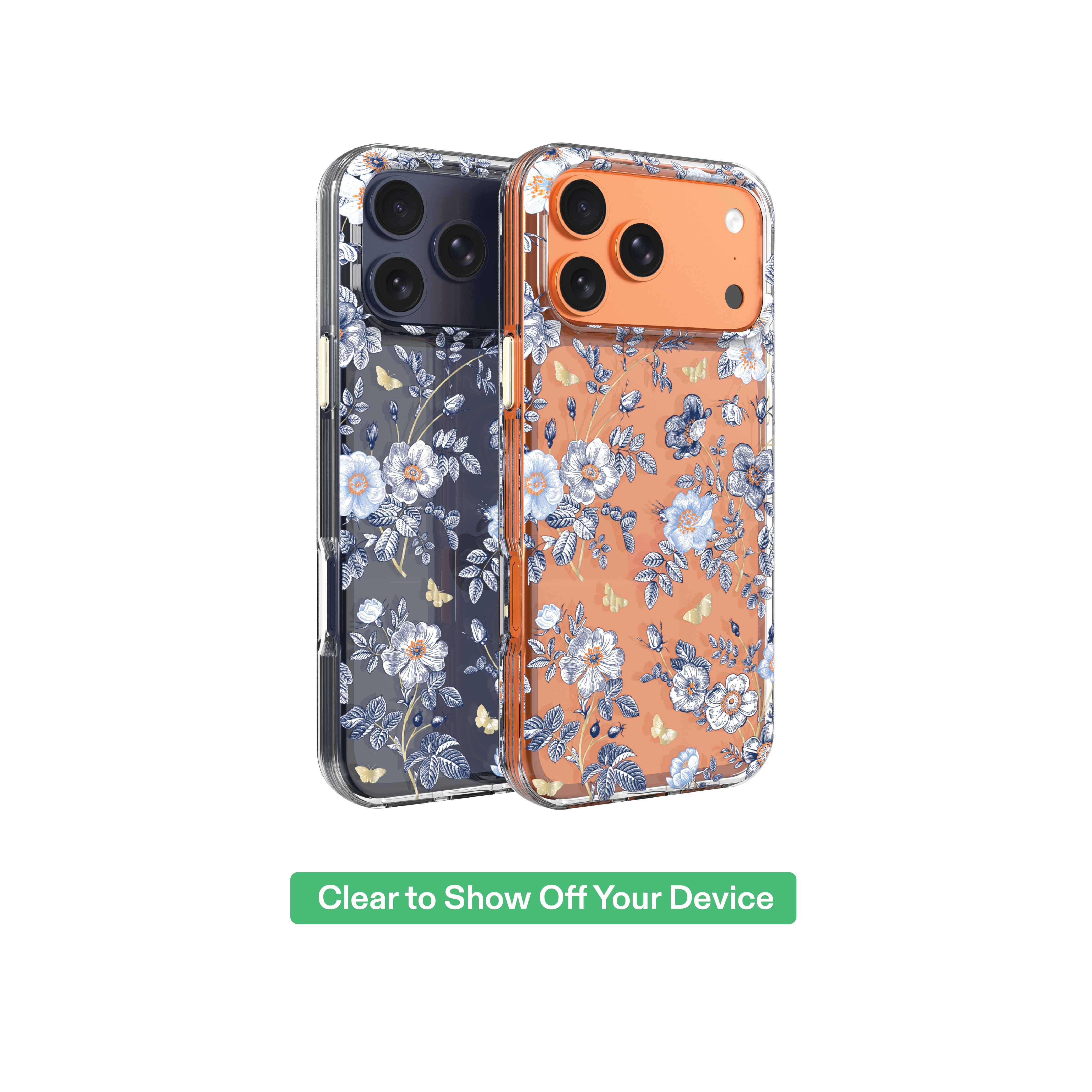 onn Blue Toile Phone Case for iPhone 17 Pro Max - Image 5