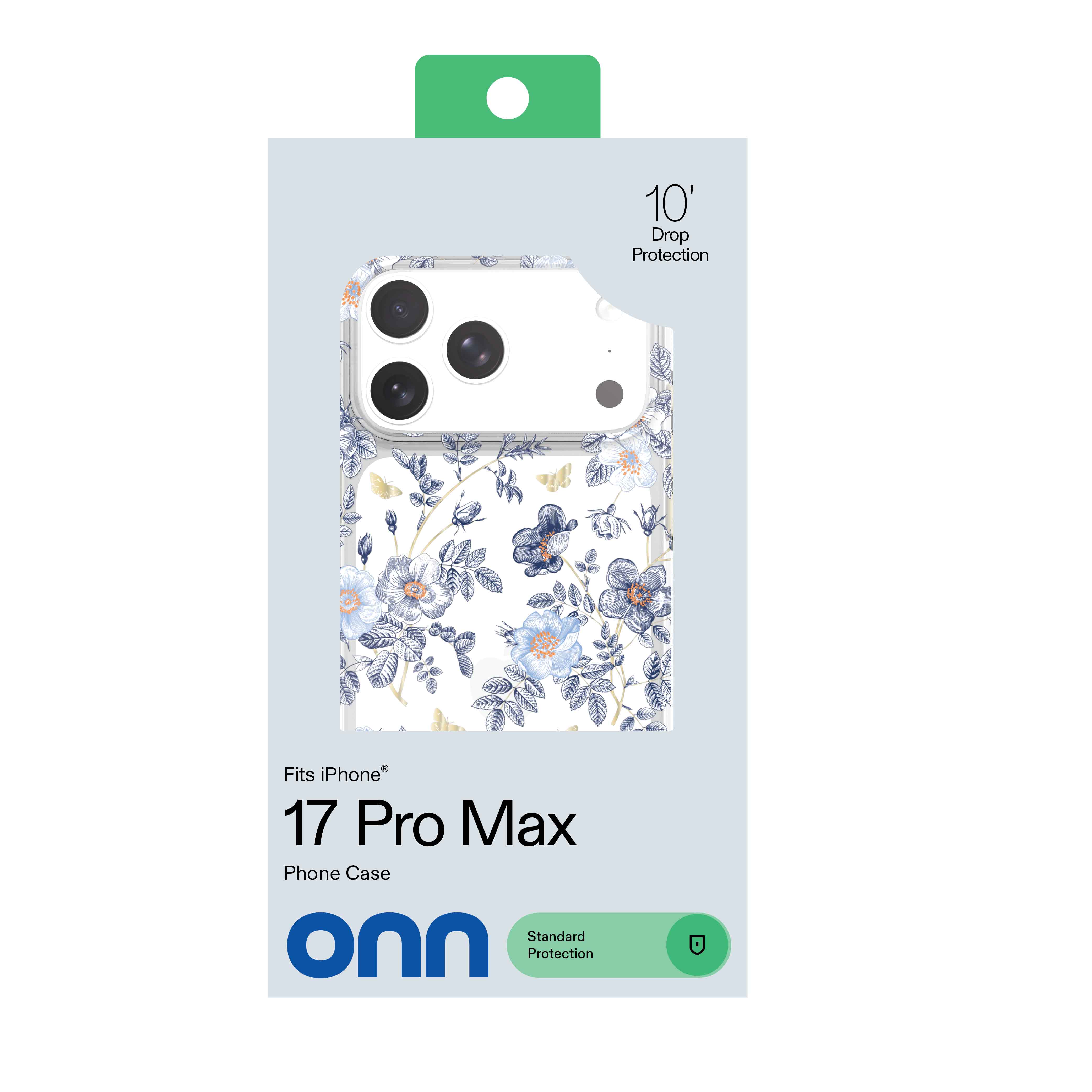 onn Blue Toile Phone Case for iPhone 17 Pro Max - Image 6