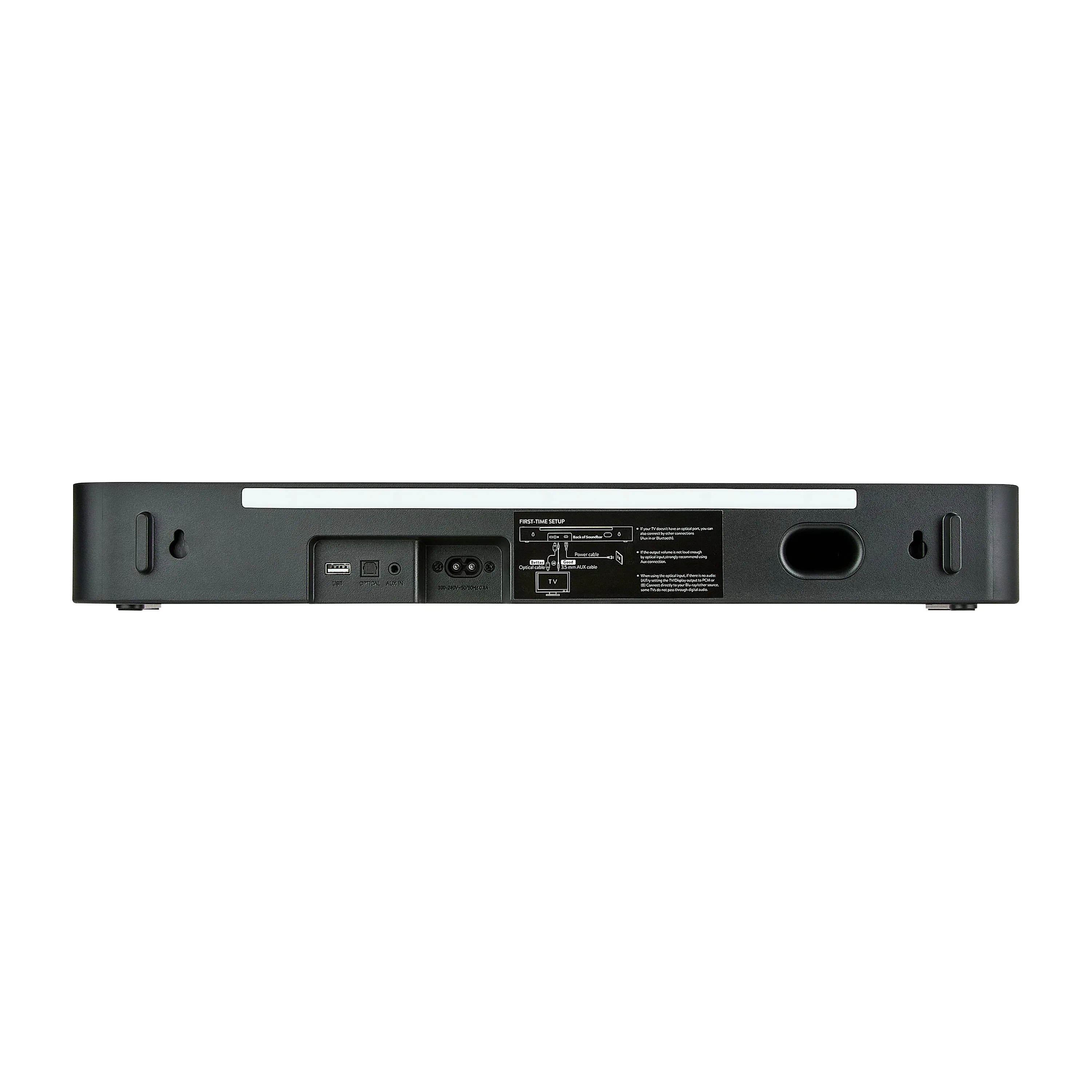 onn Bluetooth 2.0 Channel Soundbar with Multi-Color LED Lighting, 20", Black - Image 5