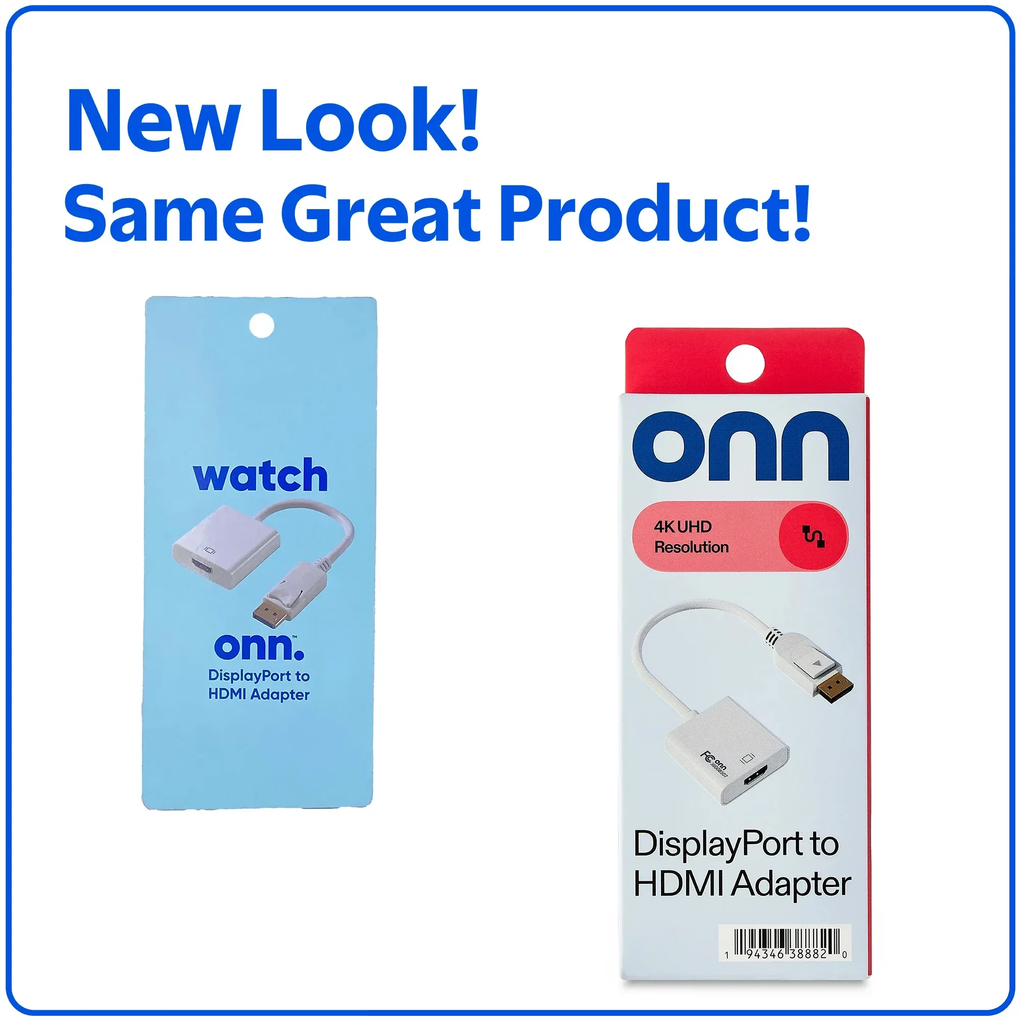 onn DisplayPort to HDMI Converter Adapter with Audio - Supports 4K & 1080p for Laptop/PC to Monitor, Projector, HDTV,6ft Cable - Image 3