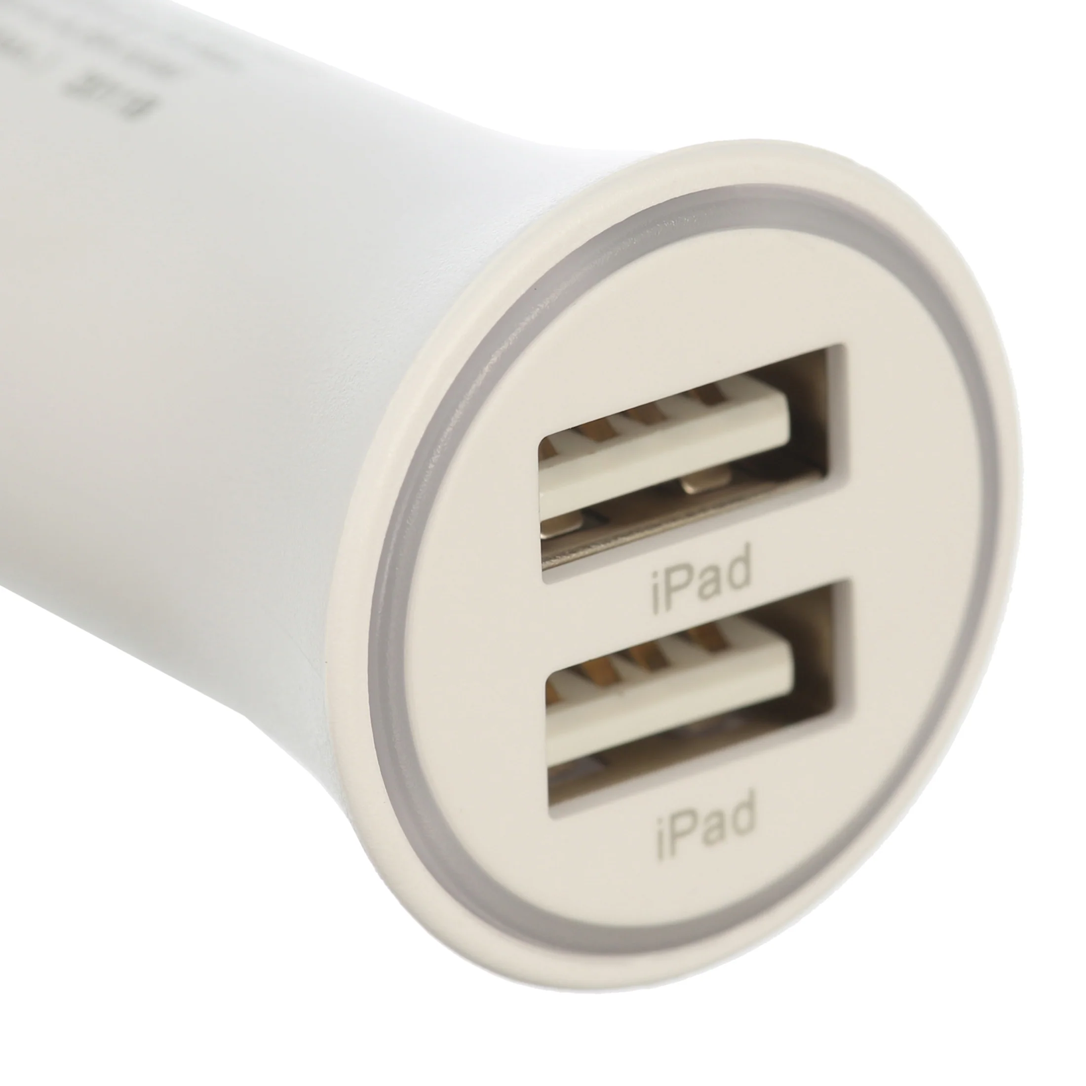 onn. Dual-Port Car Charging Kit with Lightning to USB Cable, White - Image 8