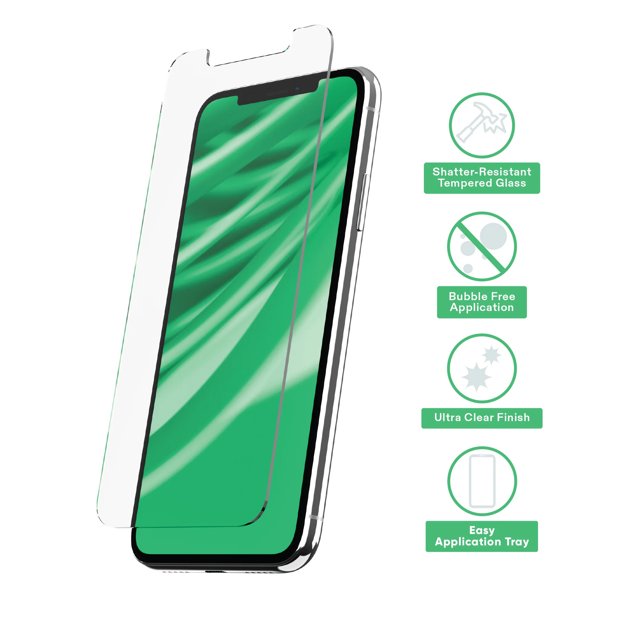 onn Glass Screen Protector for iPhone 11 / iPhone XR - Image 2
