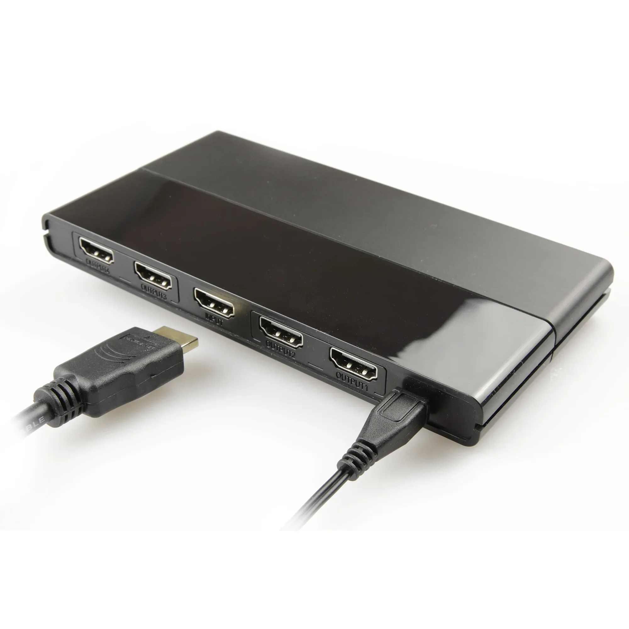onn HDMI 4-Way Splitter, Black - Image 5