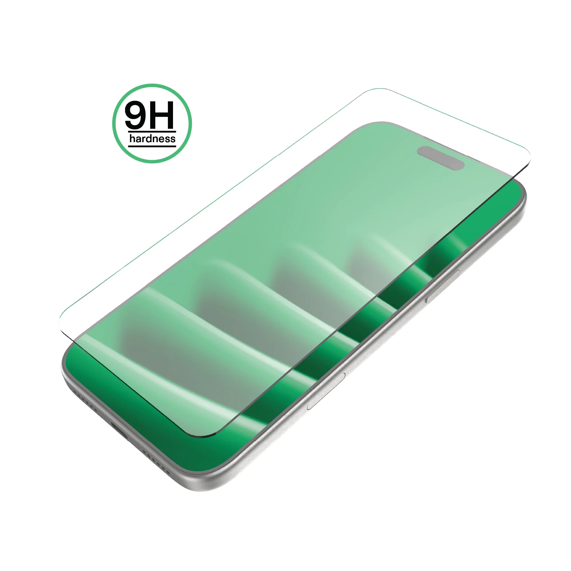 onn Impact Resistant Glass Screen Protector with Easy Application Tray for iPhone Air - Image 3