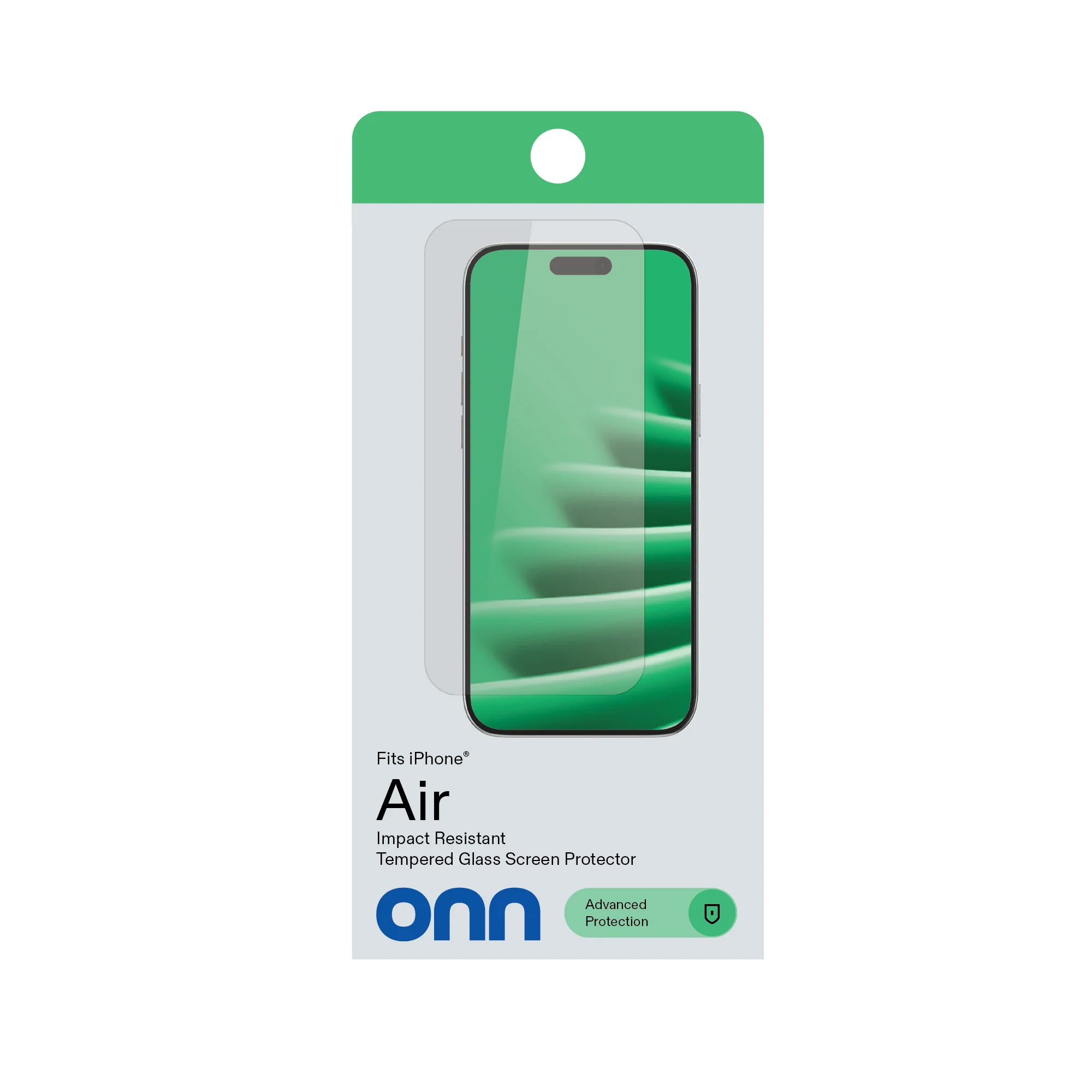 onn Impact Resistant Glass Screen Protector with Easy Application Tray for iPhone Air - Image 7