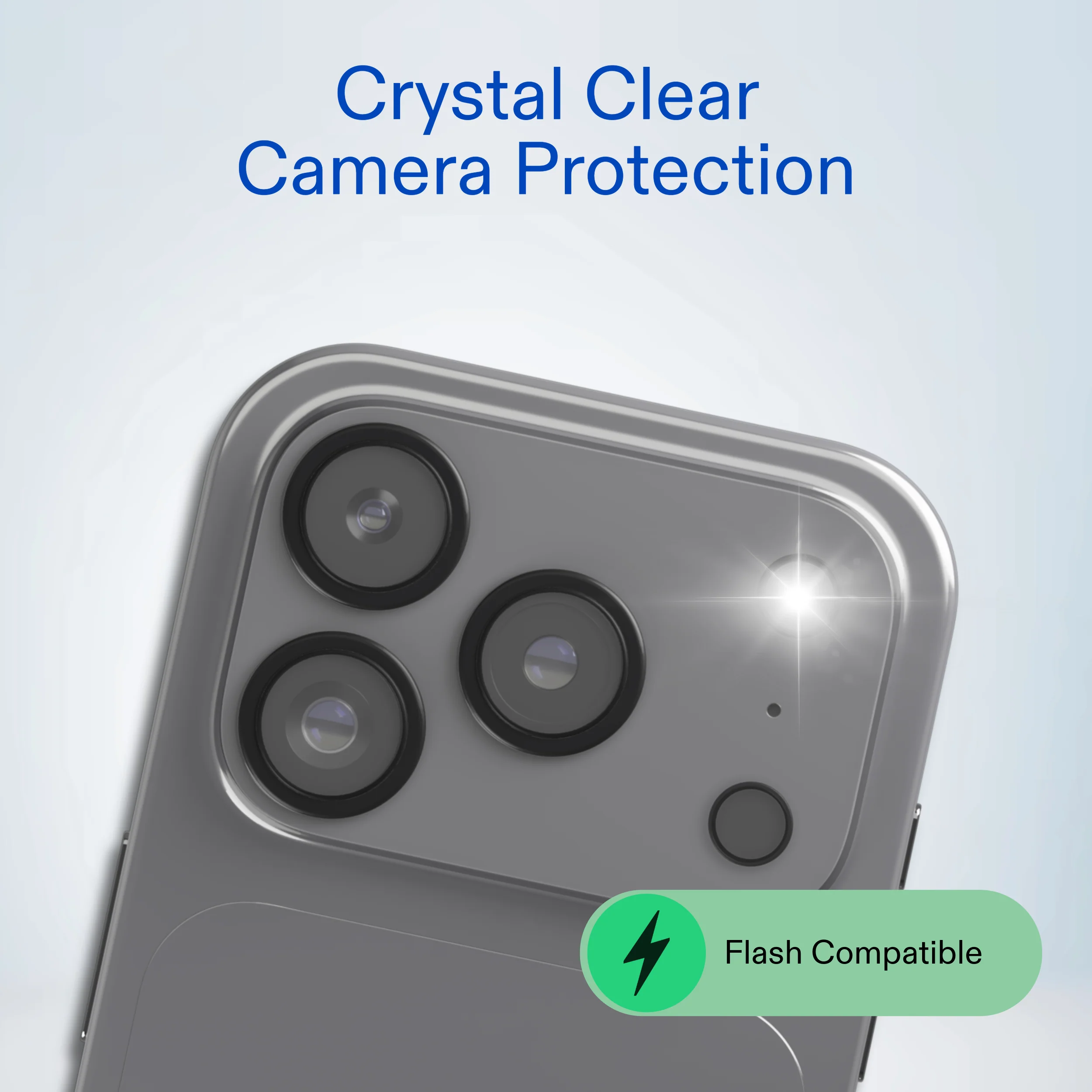onn iPhone 17 Pro Max 3-Pack Glass Screen Protector with Camera Glass and Easy Installation Frame - Image 4