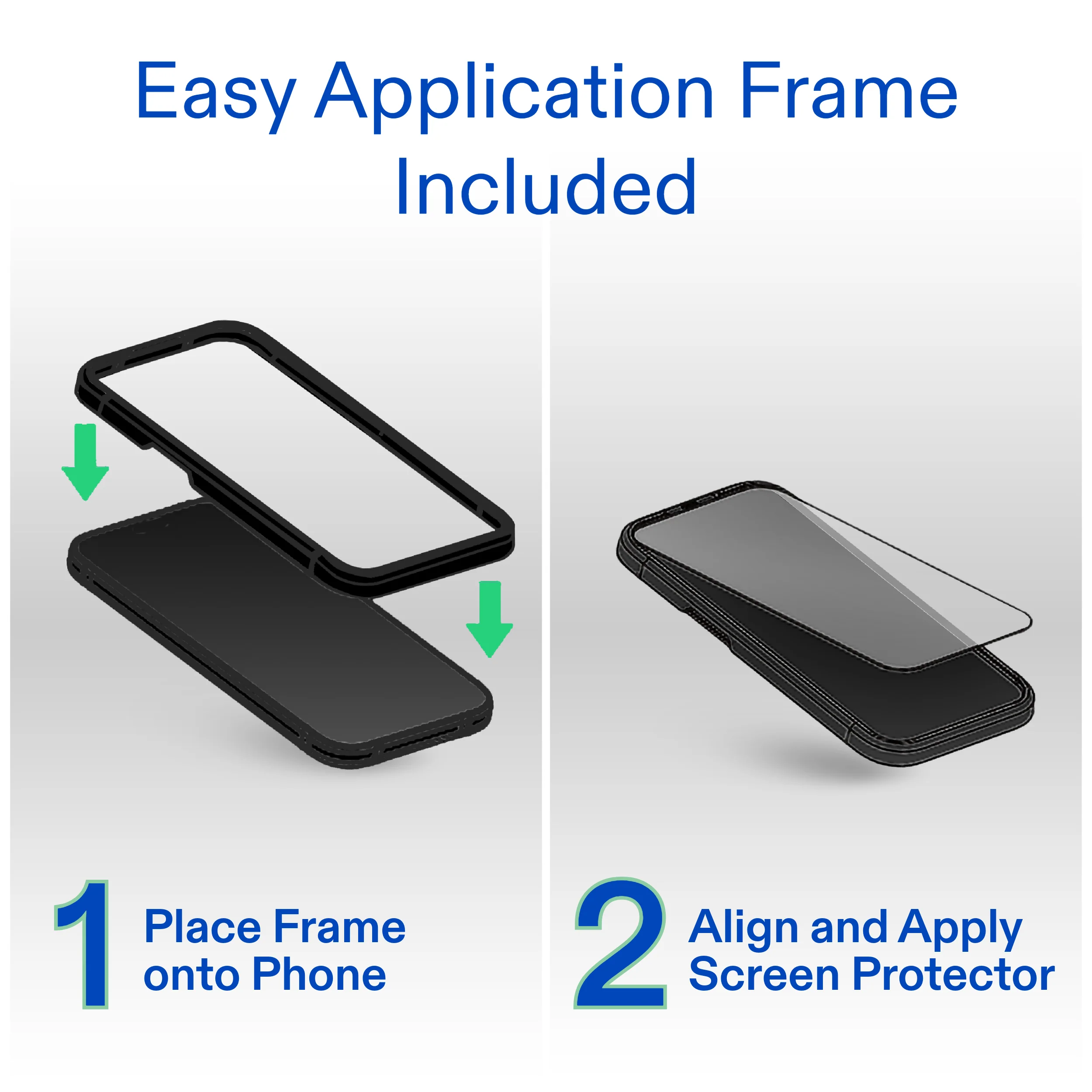 onn iPhone 17 Pro Max 3-Pack Glass Screen Protector with Camera Glass and Easy Installation Frame - Image 5