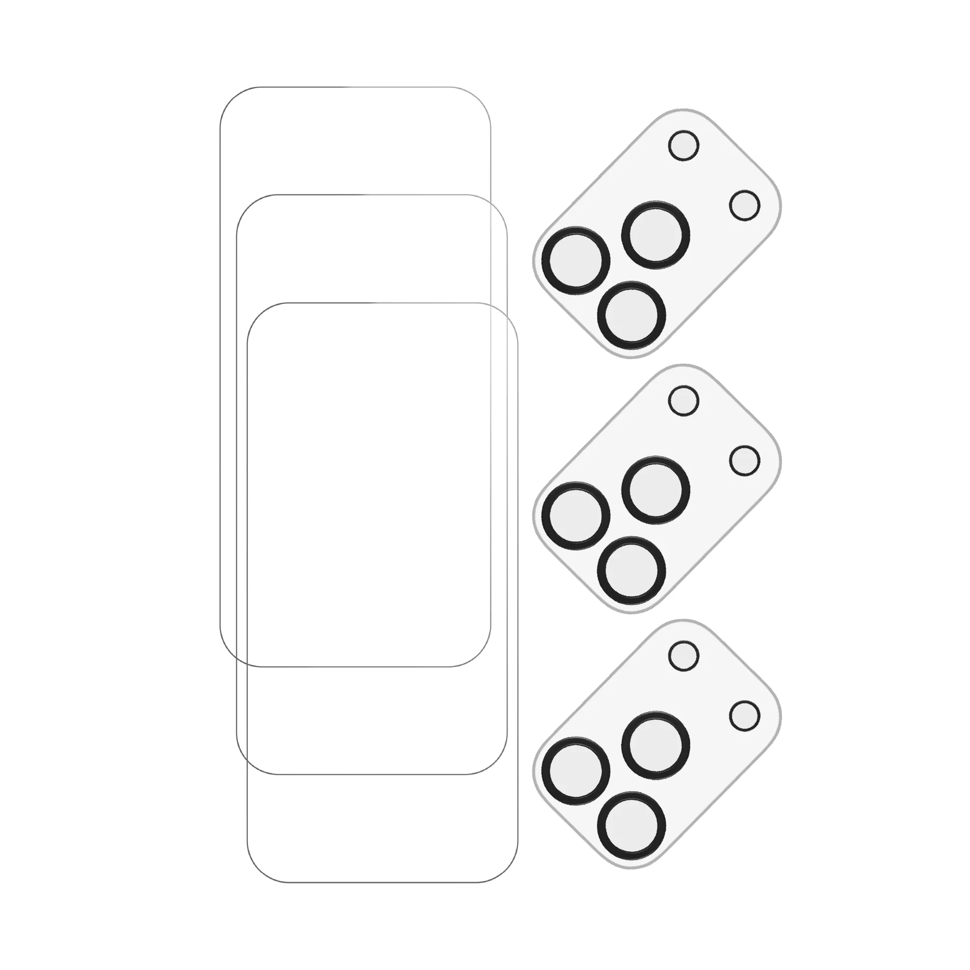 onn iPhone 17 Pro Max 3-Pack Glass Screen Protector with Camera Glass and Easy Installation Frame - Image 7