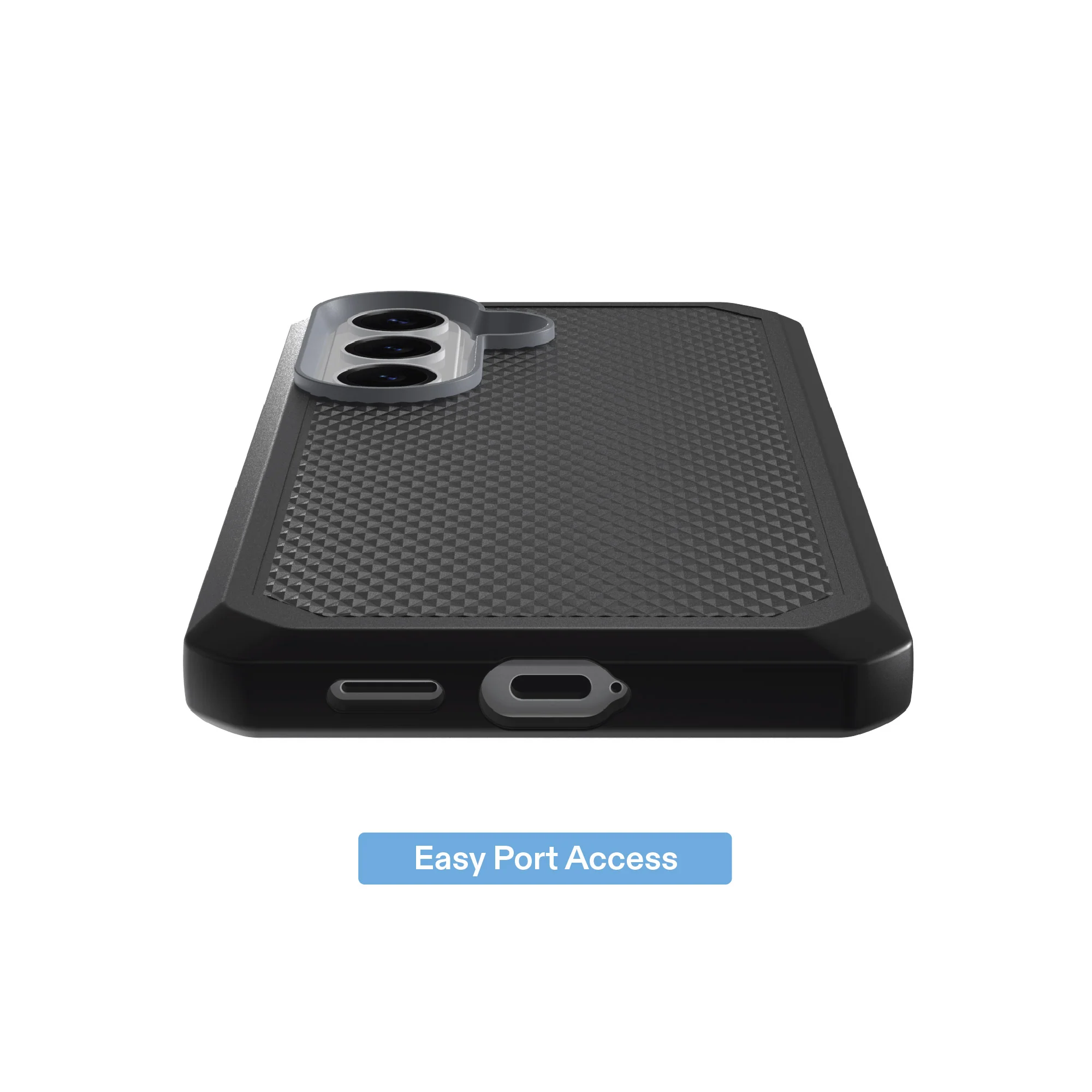 onn Magnetic Compatible Dual-Layer Phone Case for Samsung Galaxy S26 - Black - Image 6