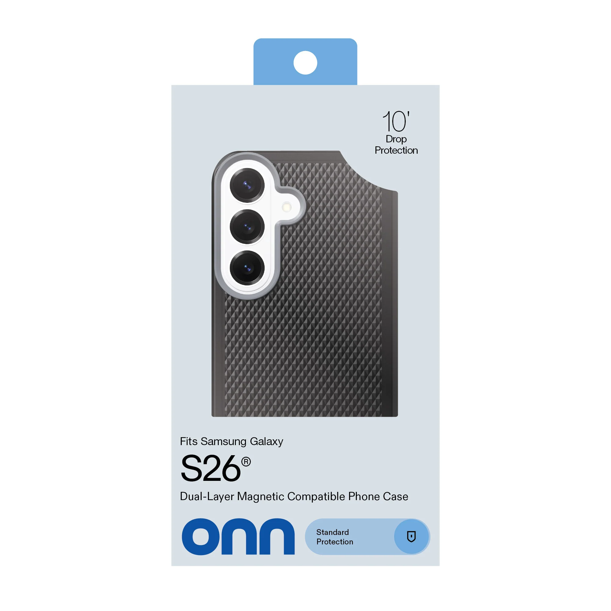 onn Magnetic Compatible Dual-Layer Phone Case for Samsung Galaxy S26 - Black - Image 8