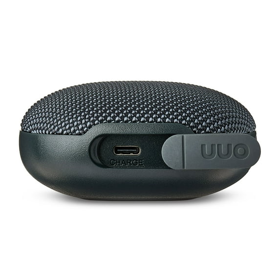 onn Mini Rugged Speaker with Bluetooth Wireless Technology, Gray - Image 3