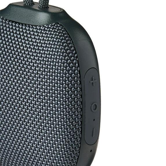 onn Mini Rugged Speaker with Bluetooth Wireless Technology, Gray - Image 4
